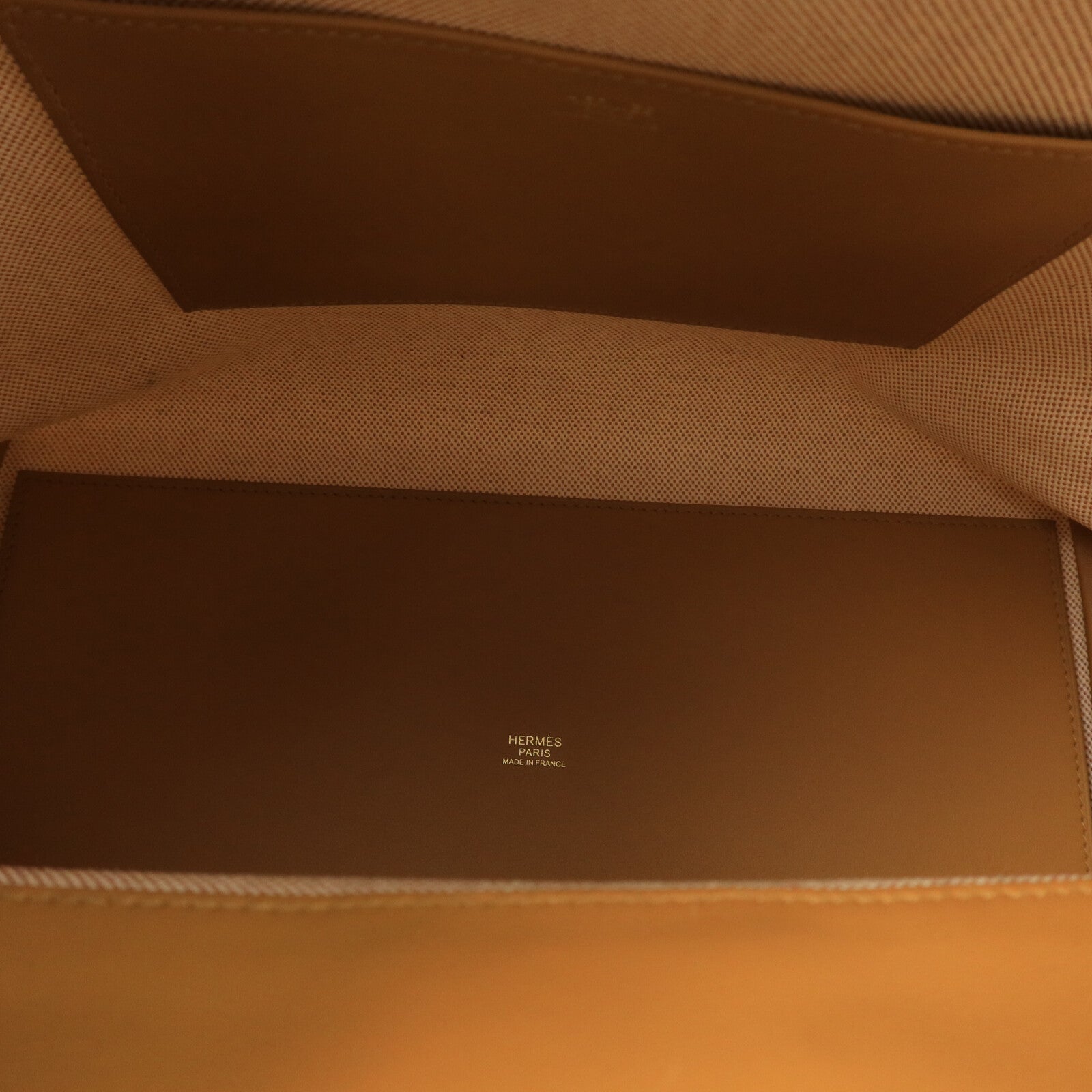 HERMES 帆布/Swift皮革24/24 35CM手挽袋Sesame