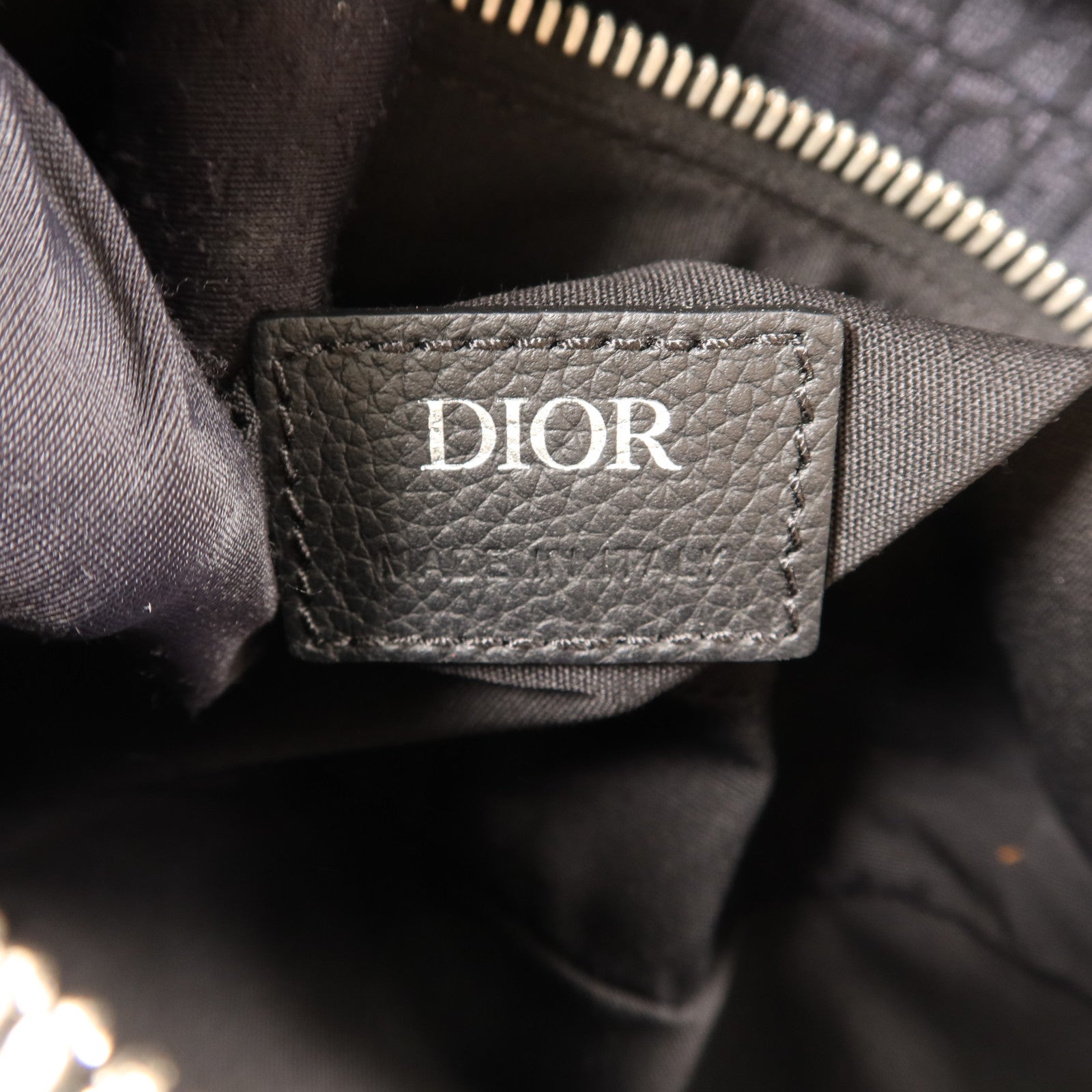 Dior 【激減優惠】帆布Saddle Bag銀扣肩背袋