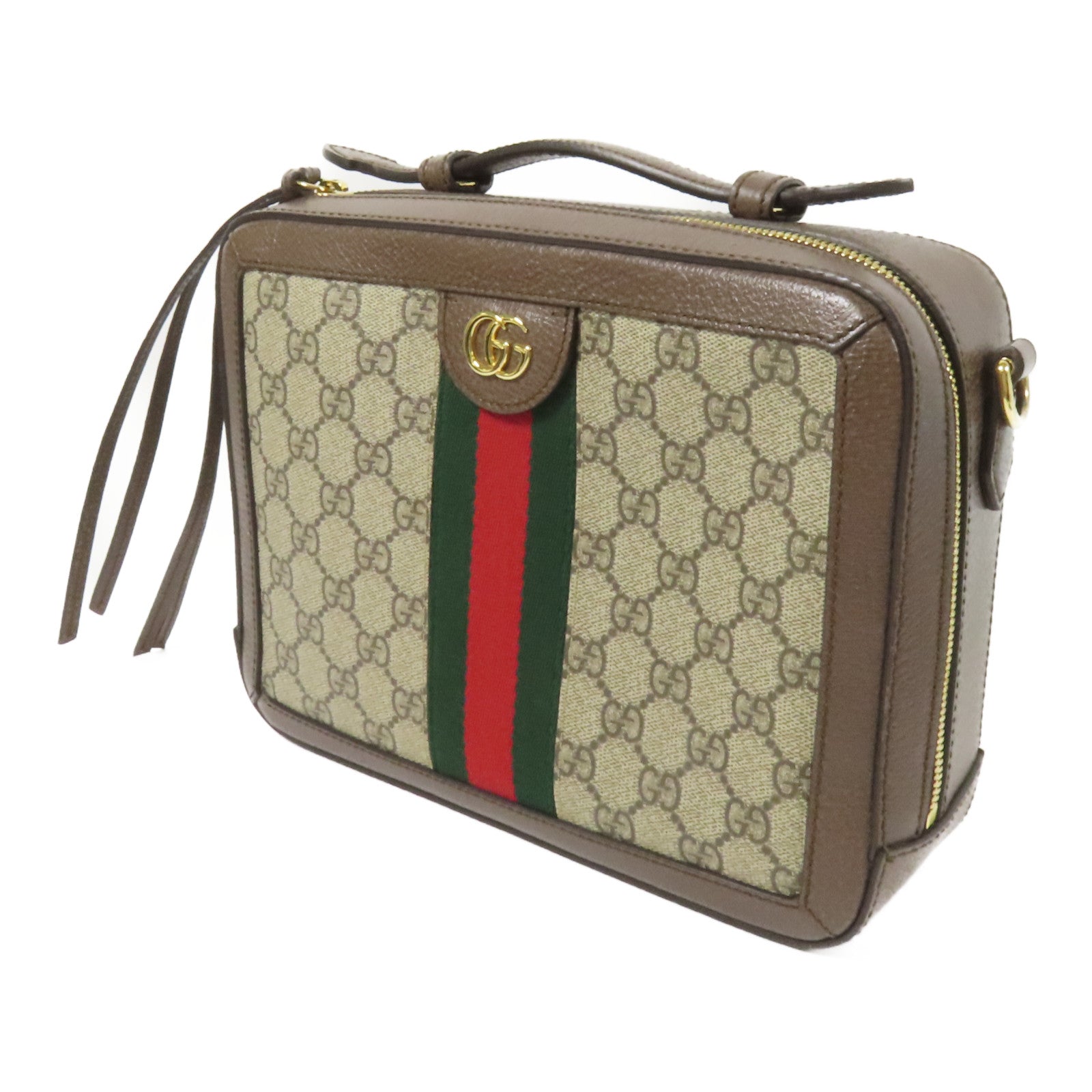 GUCCI 塗層帆布GG Ophidia金扣手挽肩背兩用袋– Brand Off Hong