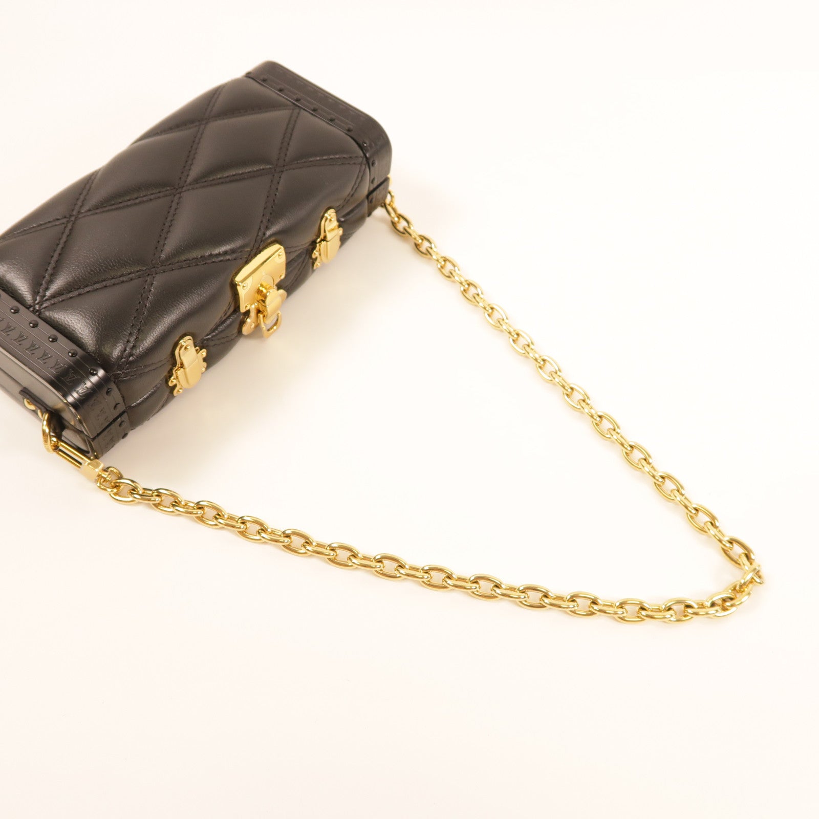 LOUIS VUITTON LV Vanity Case 2 Way Shoulder Bag M23575 Calfskin Leather Black