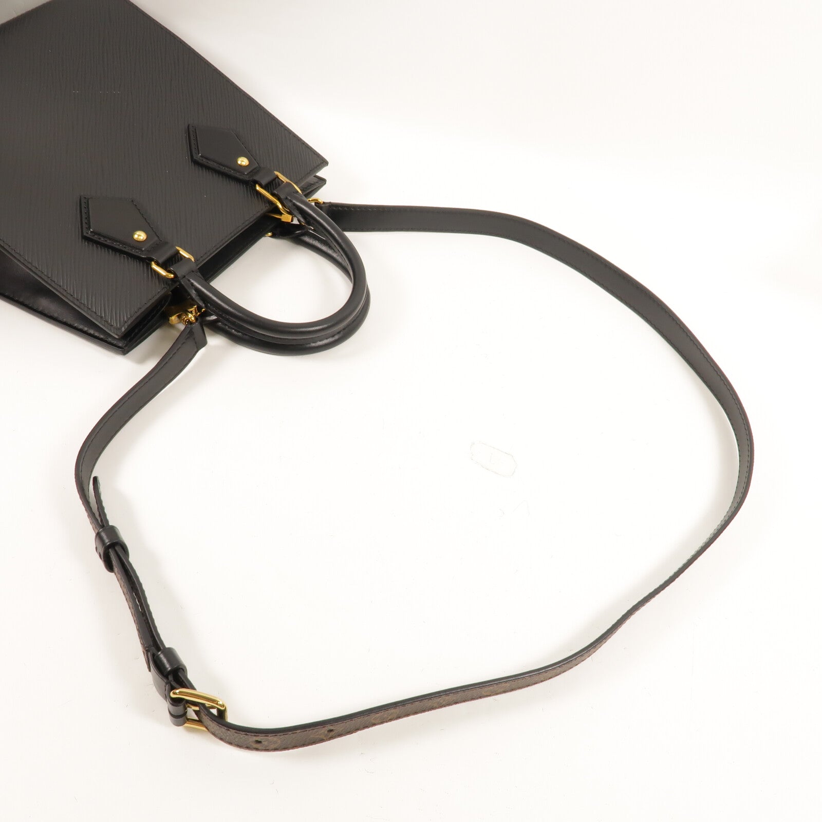 LOUIS VUITTON Epi Sac Plat BB金扣手挽肩背兩用袋