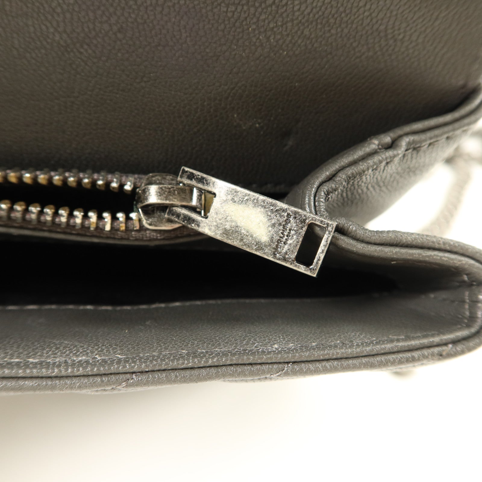 SAINT LAURENT 牛皮皮革College Bag鏈帶肩背袋