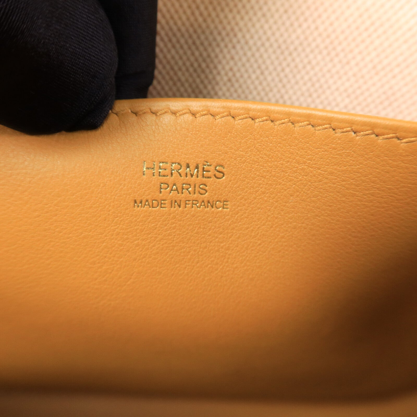 HERMES 帆布/Swift皮革24/24 35CM手挽袋Sesame