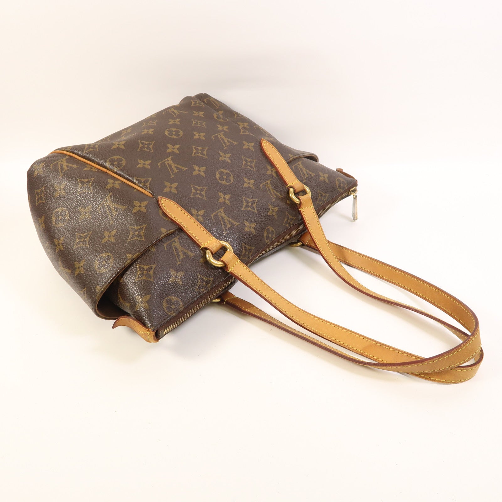 LOUIS VUITTON Monogram Totally PM金扣肩背袋/手挽袋棕色