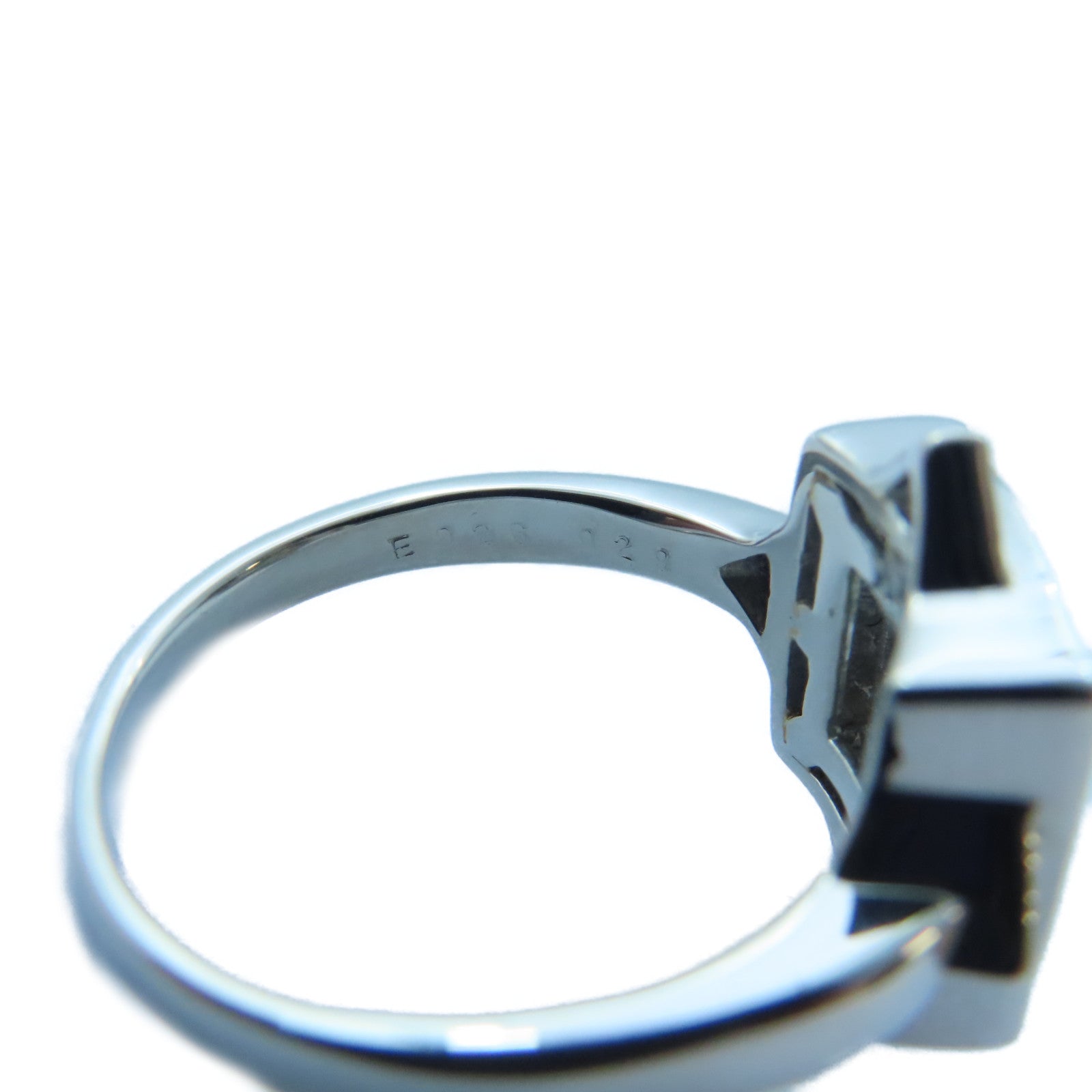 JEWELRY 【激減優惠】PT900白金Emerald/Diamond Ring 0.26ct綠寶石/0.29ct鑽石戒指US#7.5