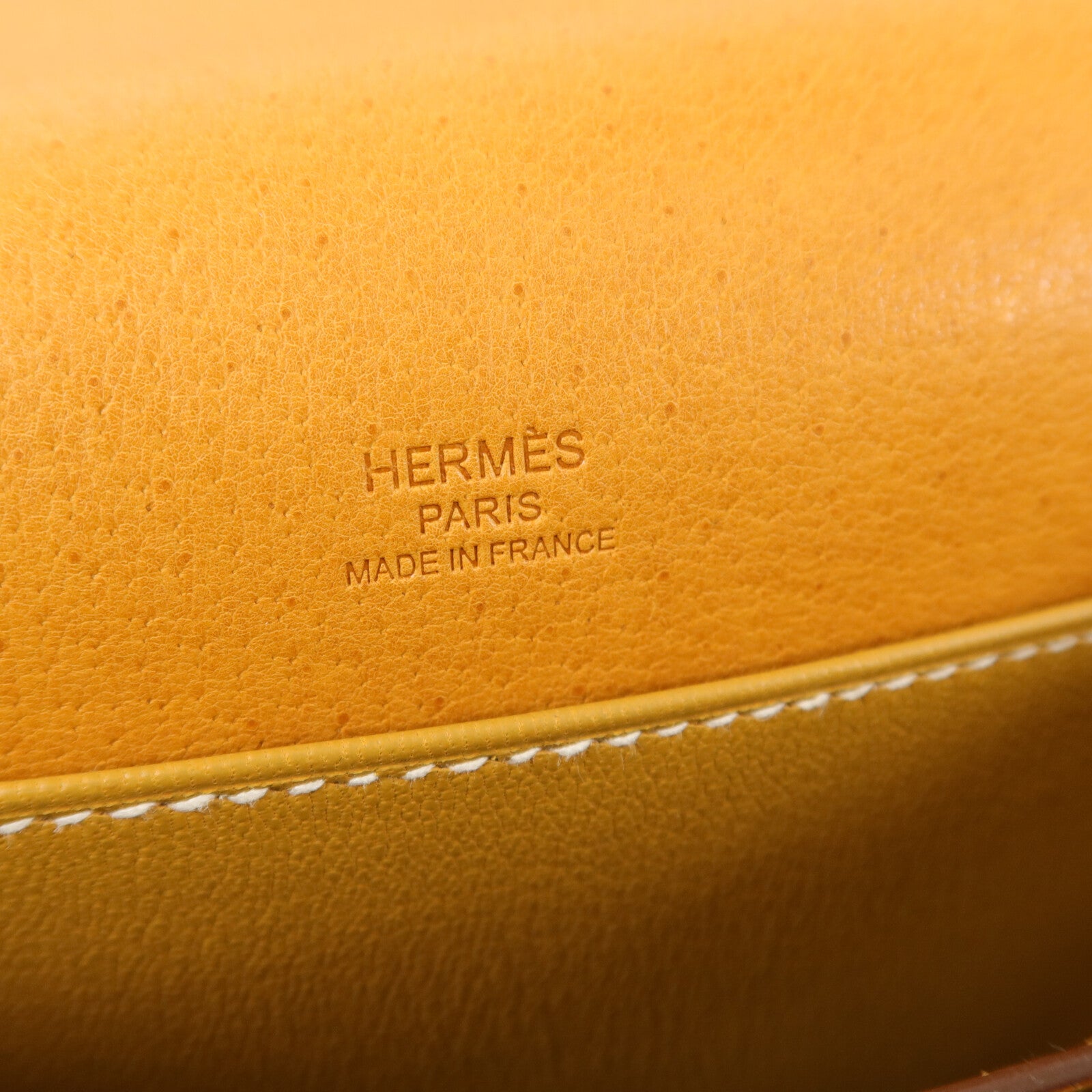 HERMES Peau De Porc皮革Roulis Mini肩背袋Toffee