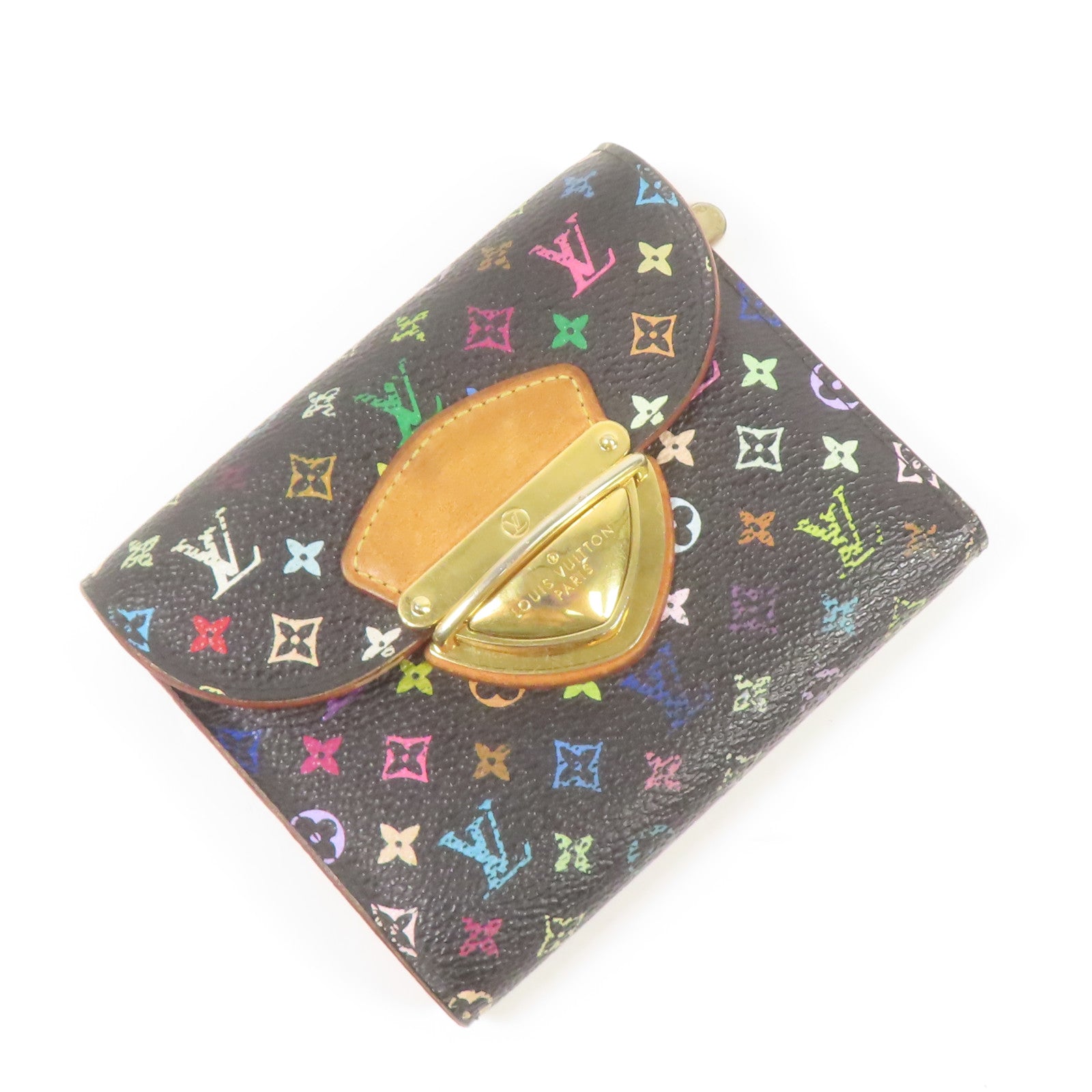 LOUIS VUITTON Monogram Multicolore Portefeuille Joy金扣錢包