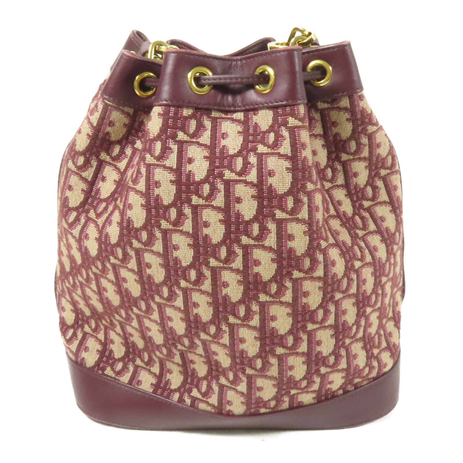 Dior 帆布Oblique Bucket金扣肩背袋