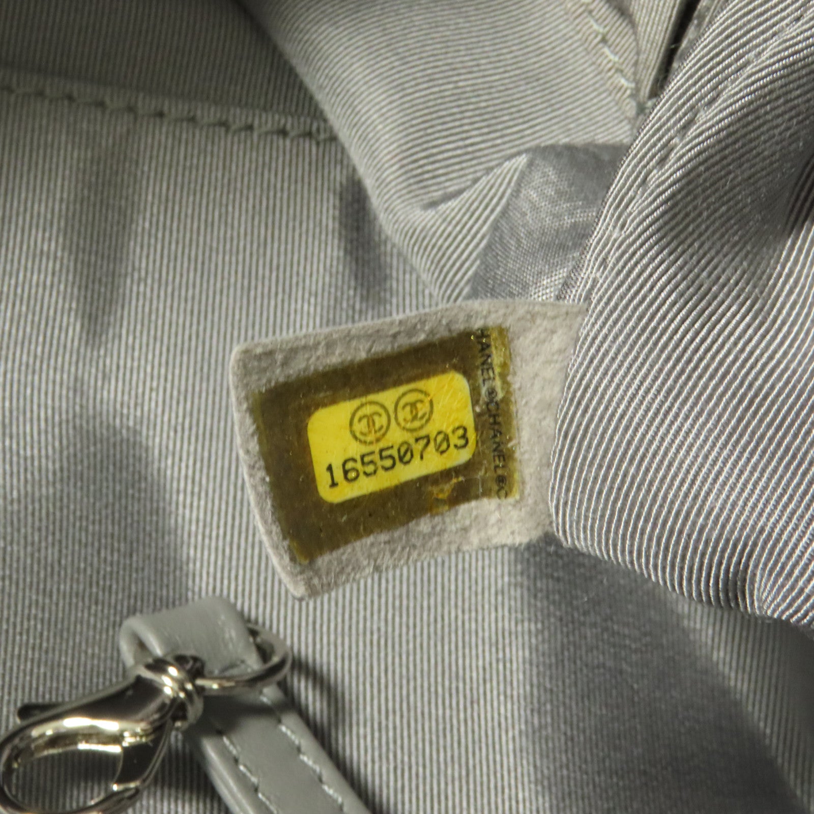 CHANEL 牛皮皮革Coco Bengal Tote銀扣肩背袋