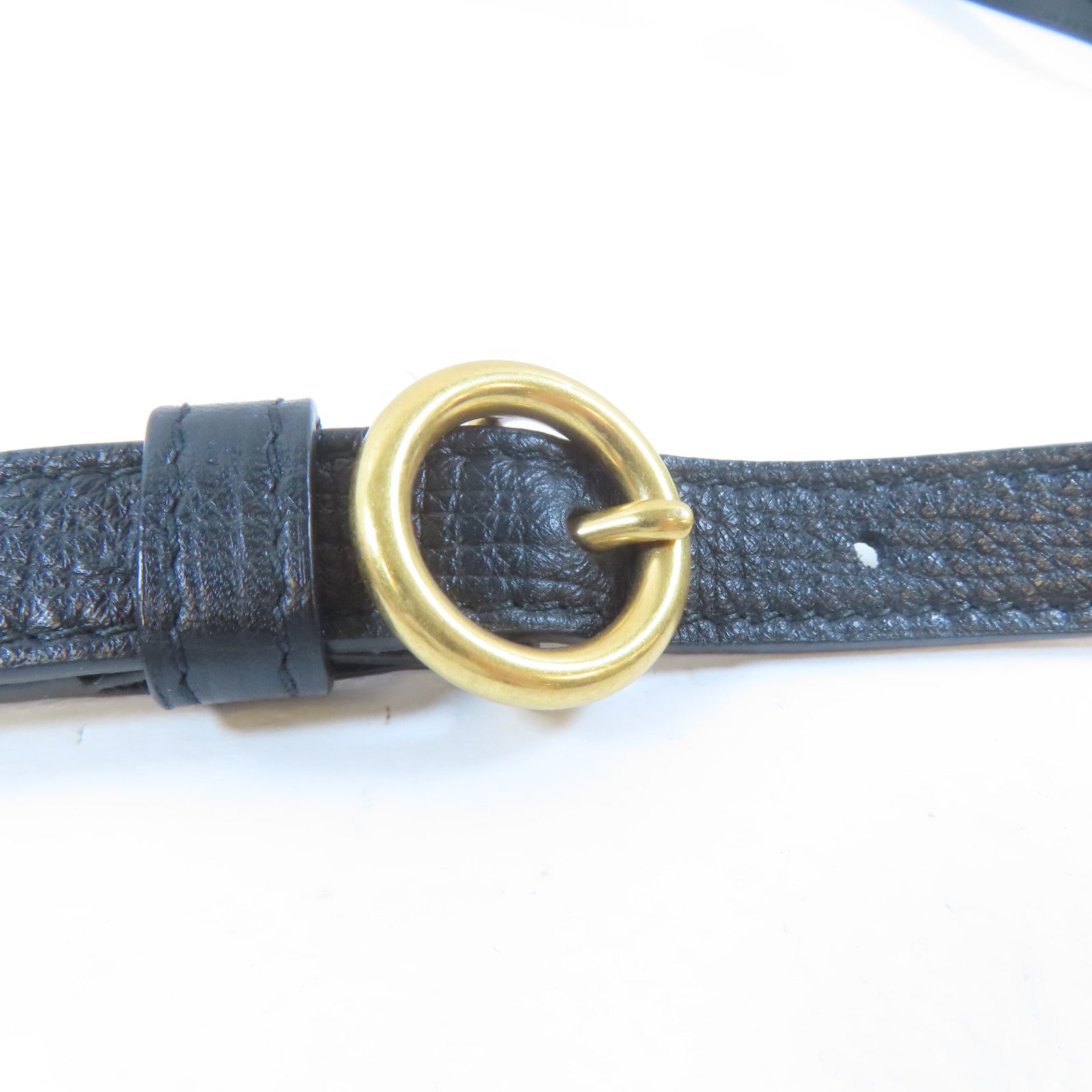 BOTTEGA VENETA 【激減優惠】牛皮皮革Palmellato Belt Bag金扣肩背袋黑色