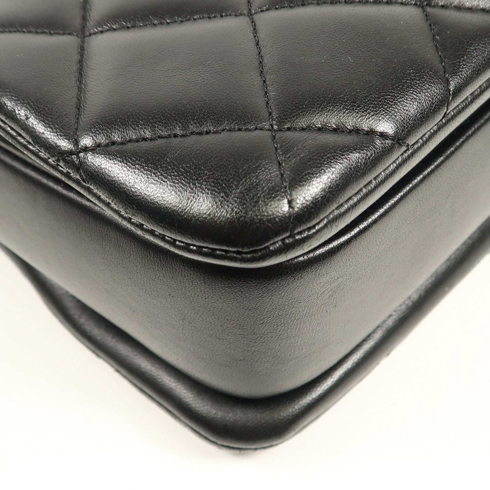CHANEL CC GHW Trendy CC 2 Way Bag Lambskin Leather Black