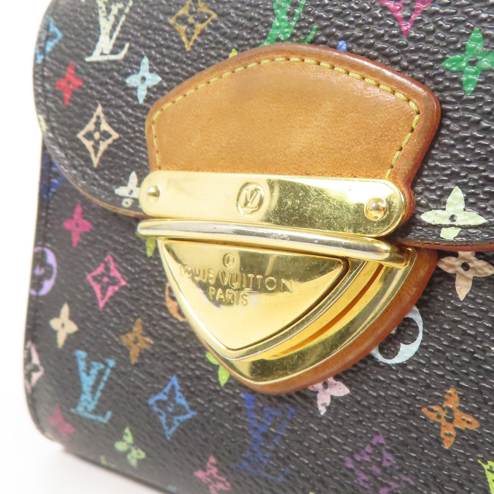LOUIS VUITTON Monogram Multicolore Portefeuille Joy金扣錢包