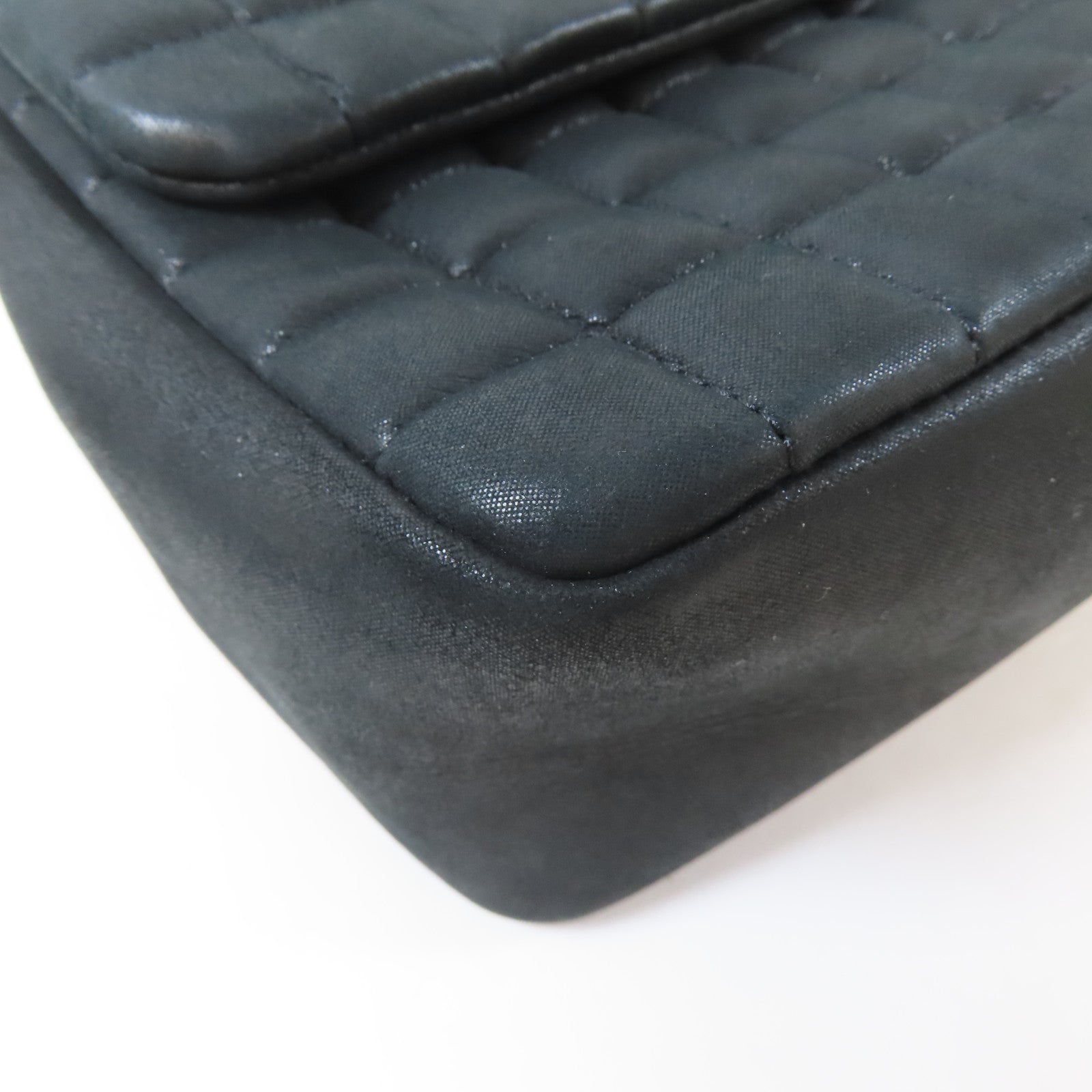 CHANEL 【激減優惠】皮革Chain Shoulder Bag銀扣鏈帶肩背袋黑色
