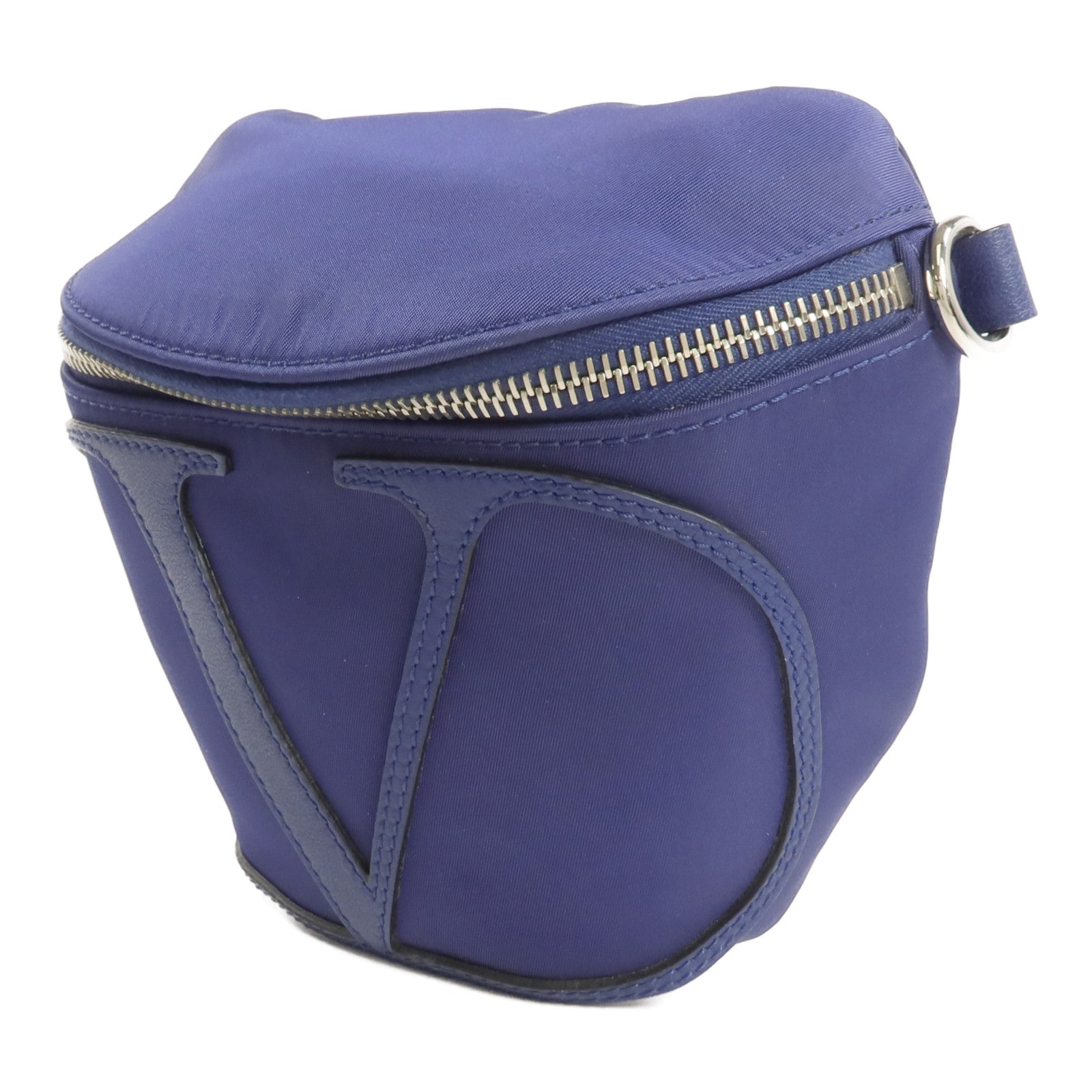 Valentino 尼龍Belt Bag銀扣肩背袋