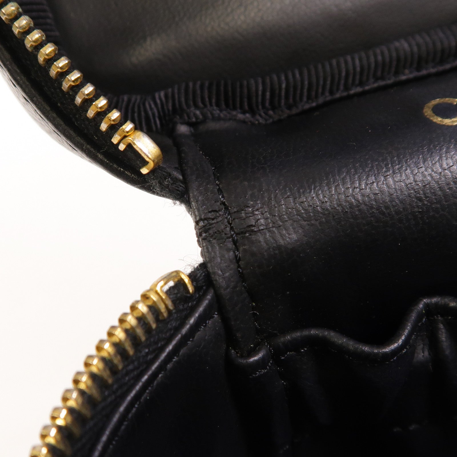 CHANEL 牛皮皮革Vintage Vanity Case金扣手挽袋