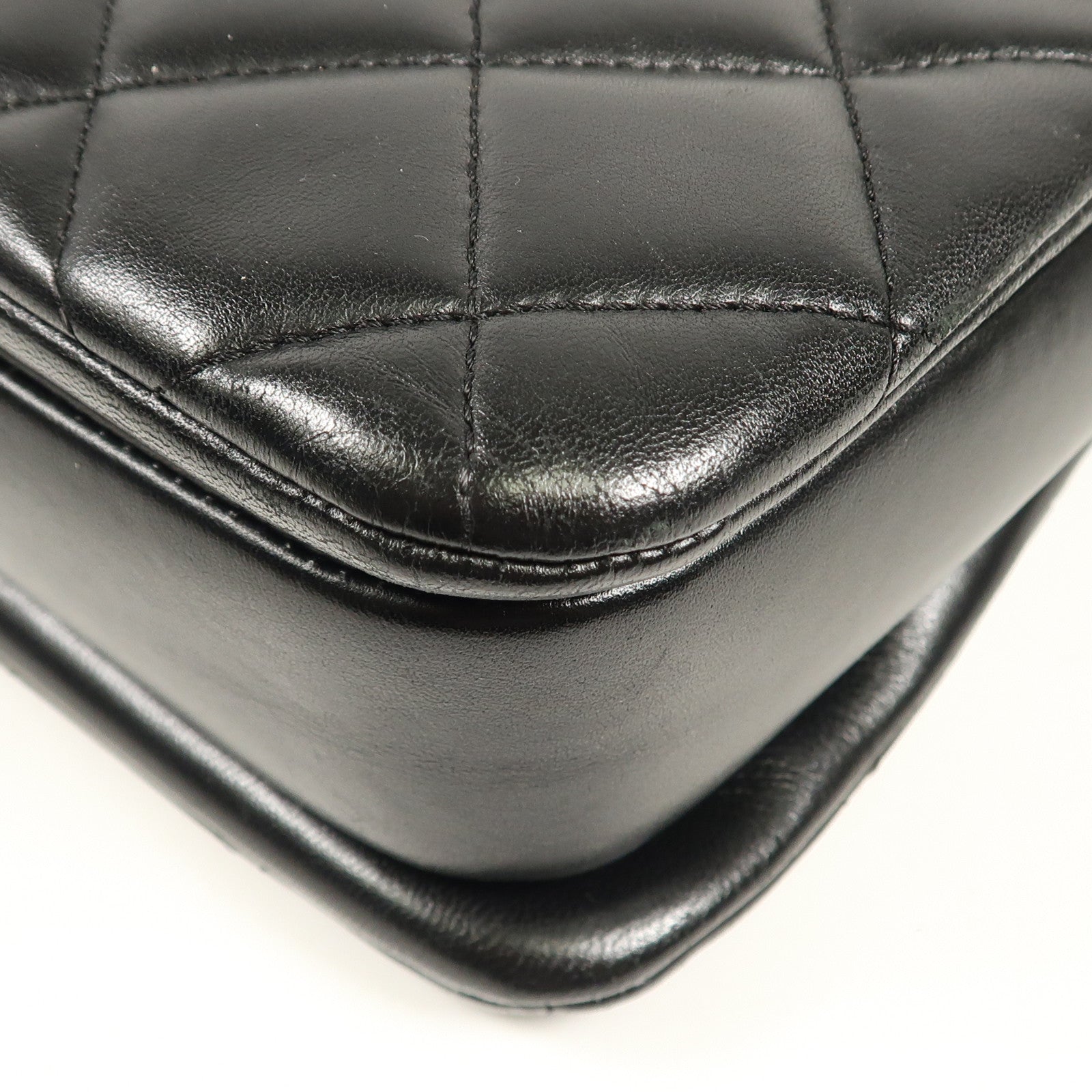 CHANEL CC GHW Trendy CC 2 Way Bag Lambskin Leather Black