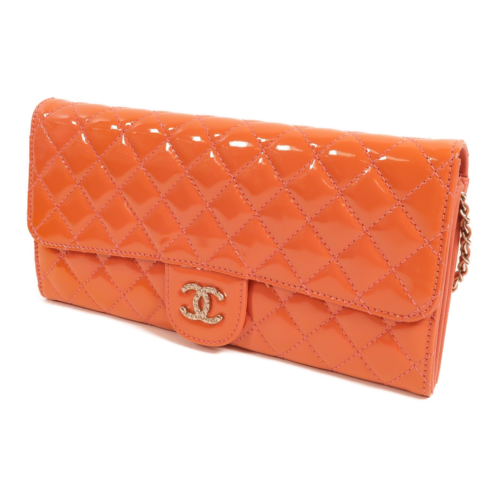 CHANEL 漆皮皮革Wallet On Chain肩背袋