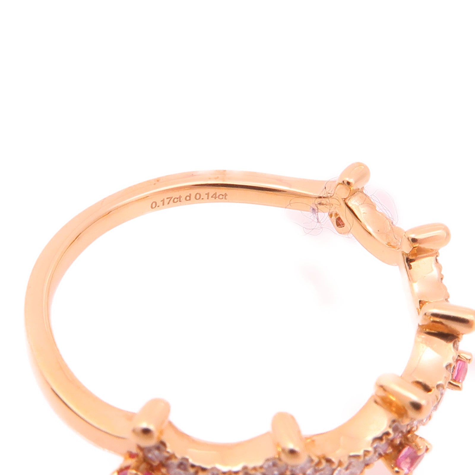 JEWELRY 18K玫瑰金Diamond Ring鑽石戒指US#5.5