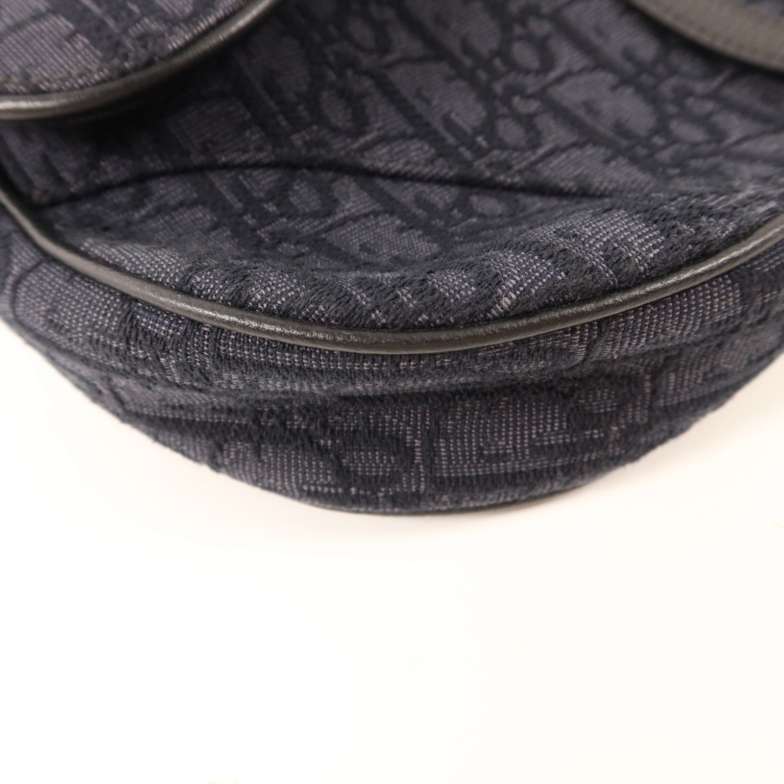 Dior 【激減優惠】帆布Saddle Bag銀扣肩背袋