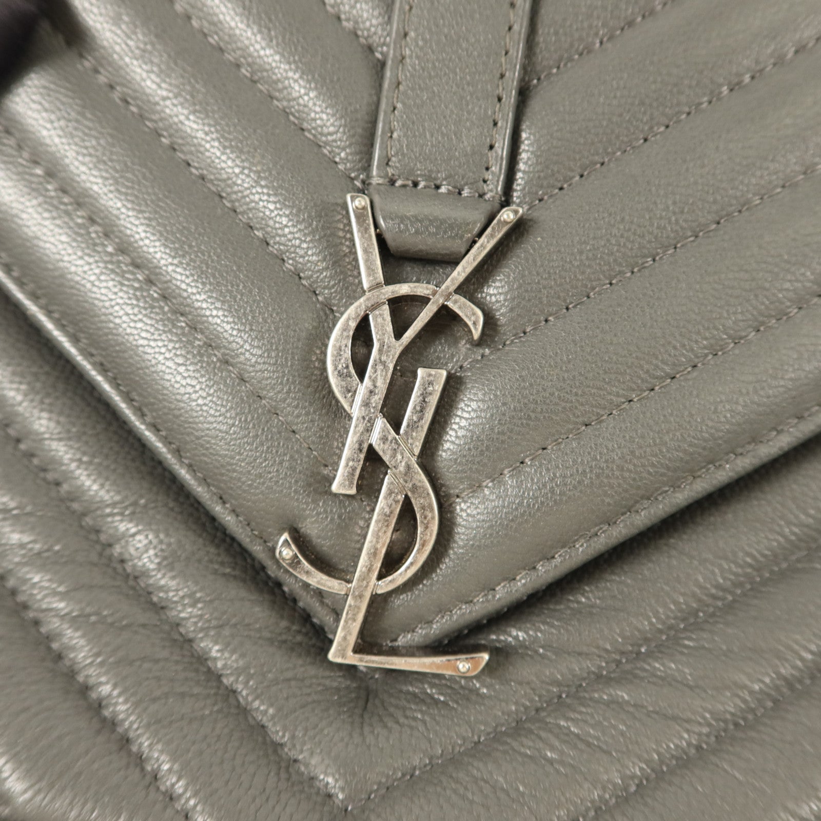 SAINT LAURENT 牛皮皮革College Bag鏈帶肩背袋