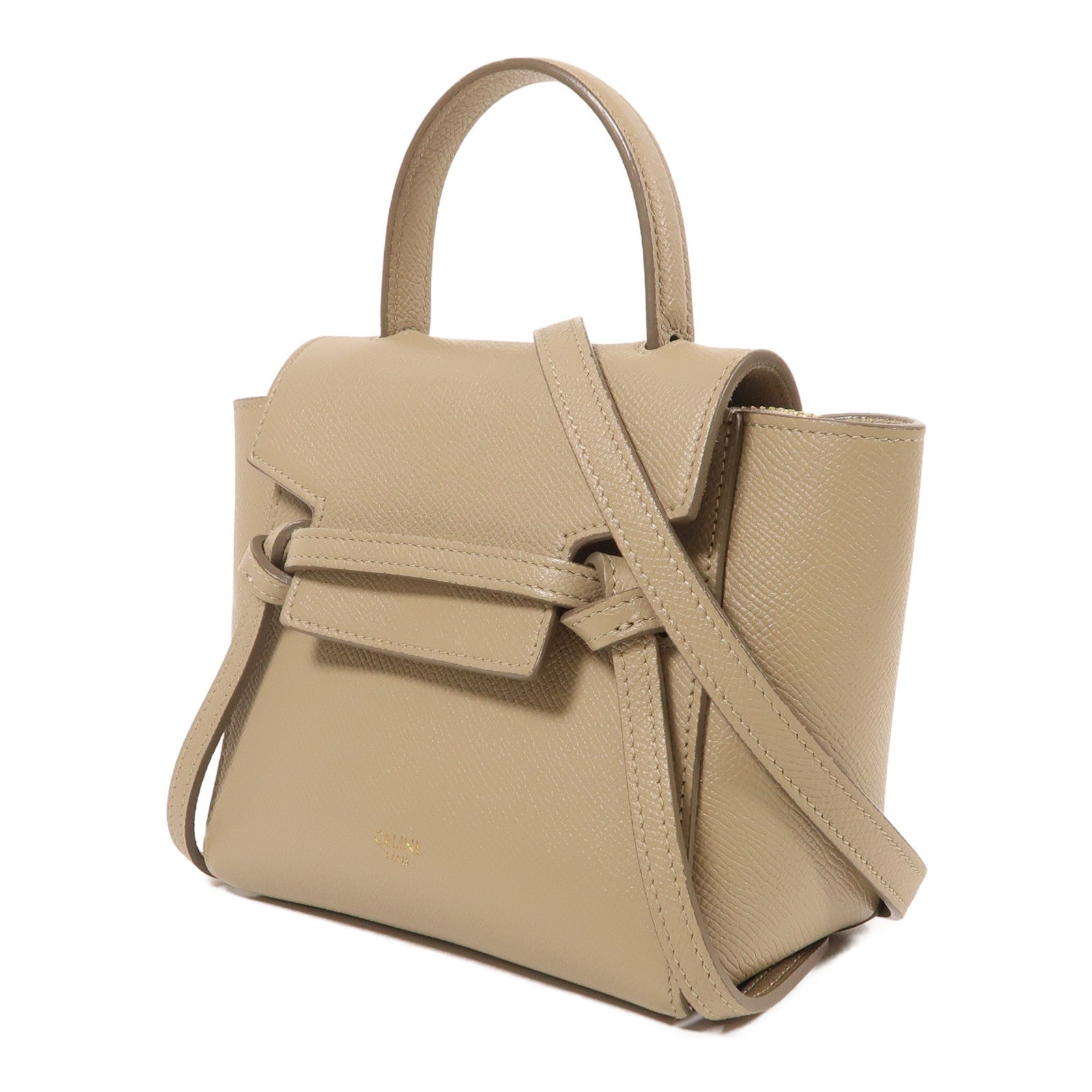 CELINE 牛皮皮革Pico Belt Bag金扣手挽肩背兩用袋