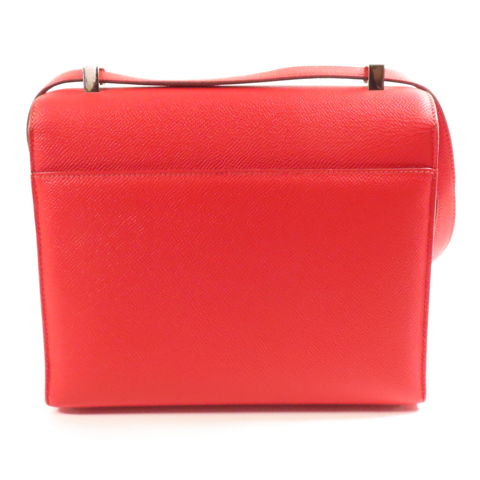 HERMES PHW Verrou 23 Shoulder Bag Veau Epsom Leather S3 Rouge de Coeur Red