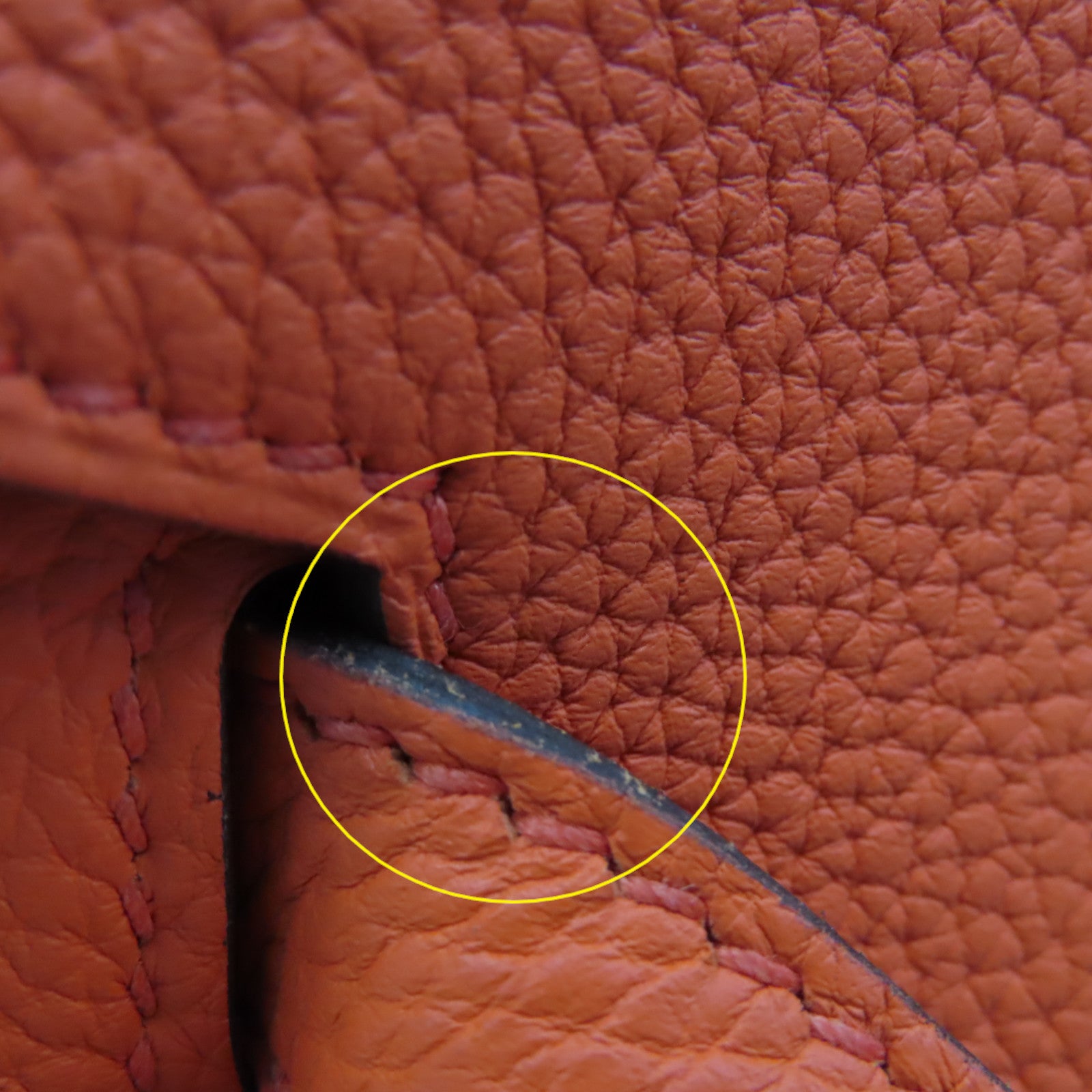 HERMES Togo皮革Birkin 35 Handbag金扣手挽袋Orange Poppy/罌粟花橘色