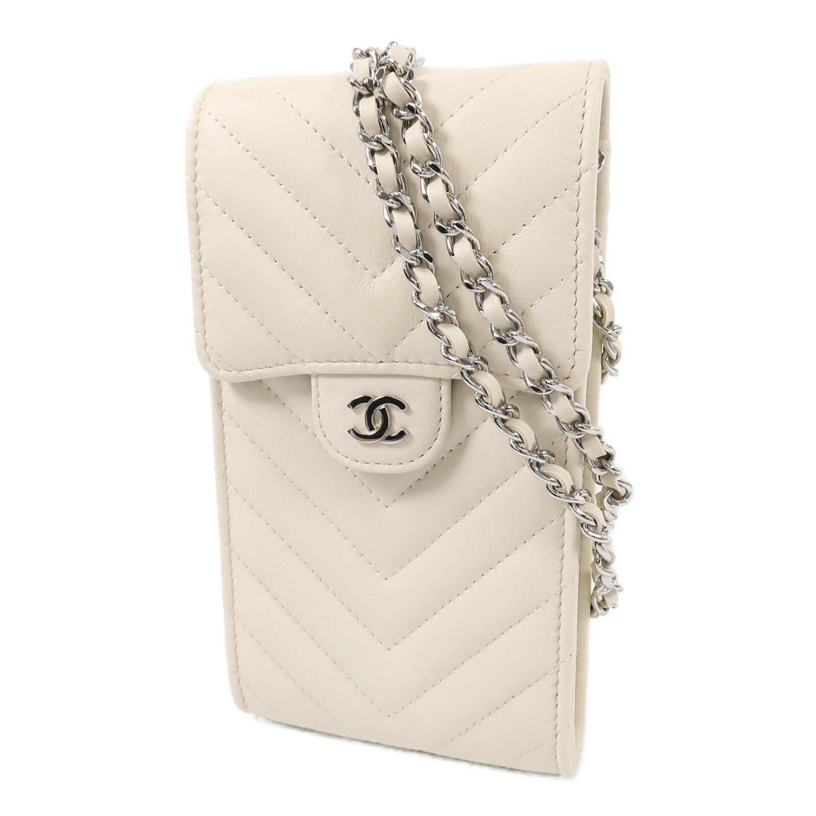 CHANEL 羊皮皮革Chain Shoulder Bag鏈帶肩背袋