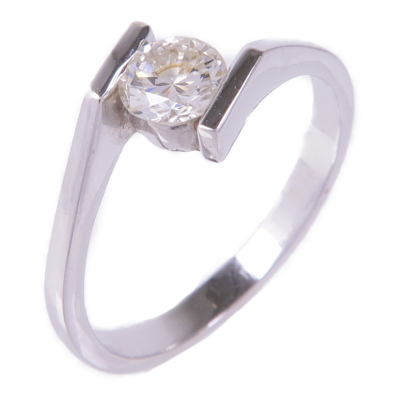 JEWELRY 【激減優惠】18K白金Diamond Ring鑽石戒指US#5.75