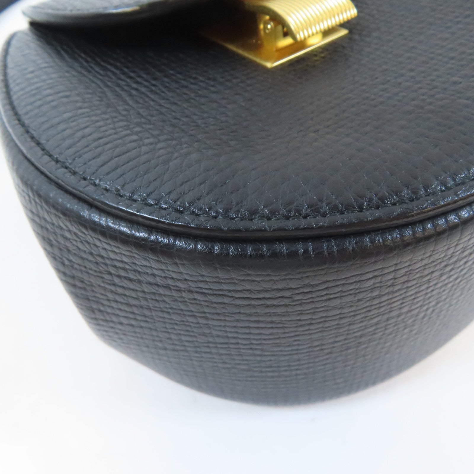 BOTTEGA VENETA 【激減優惠】牛皮皮革Palmellato Belt Bag金扣肩背袋黑色