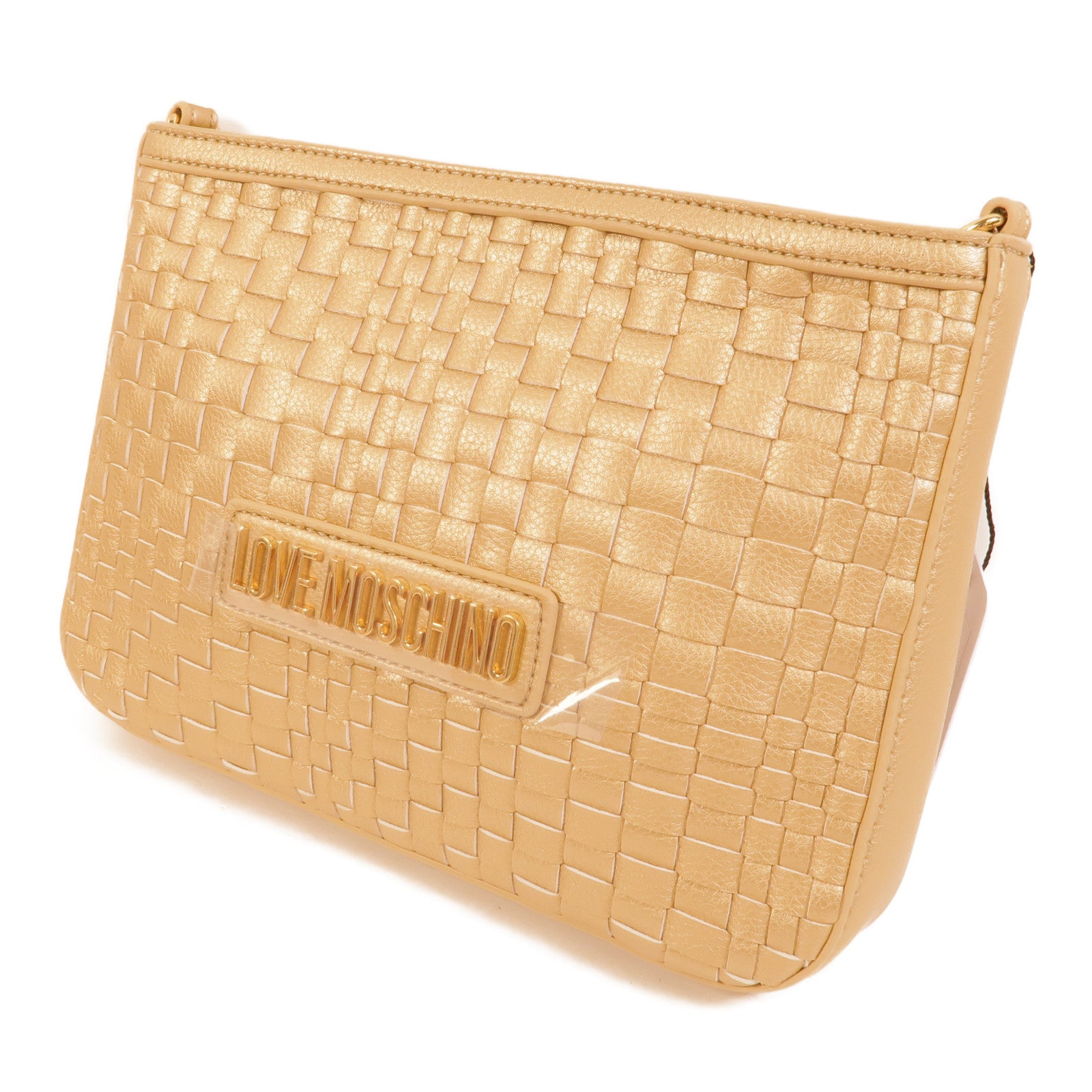 MOSCHINO 塗層帆布Shoulder Bag肩背袋