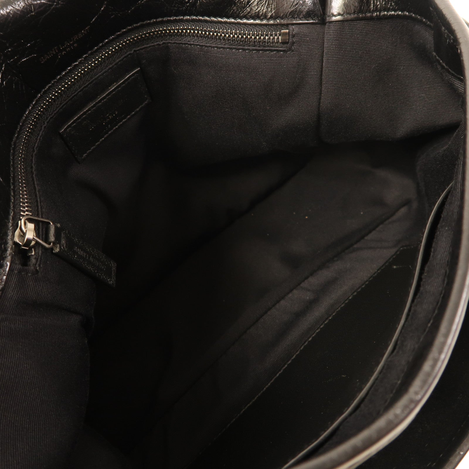 SAINT LAURENT 牛皮皮革Niki Medium銀扣鏈帶肩背袋黑色