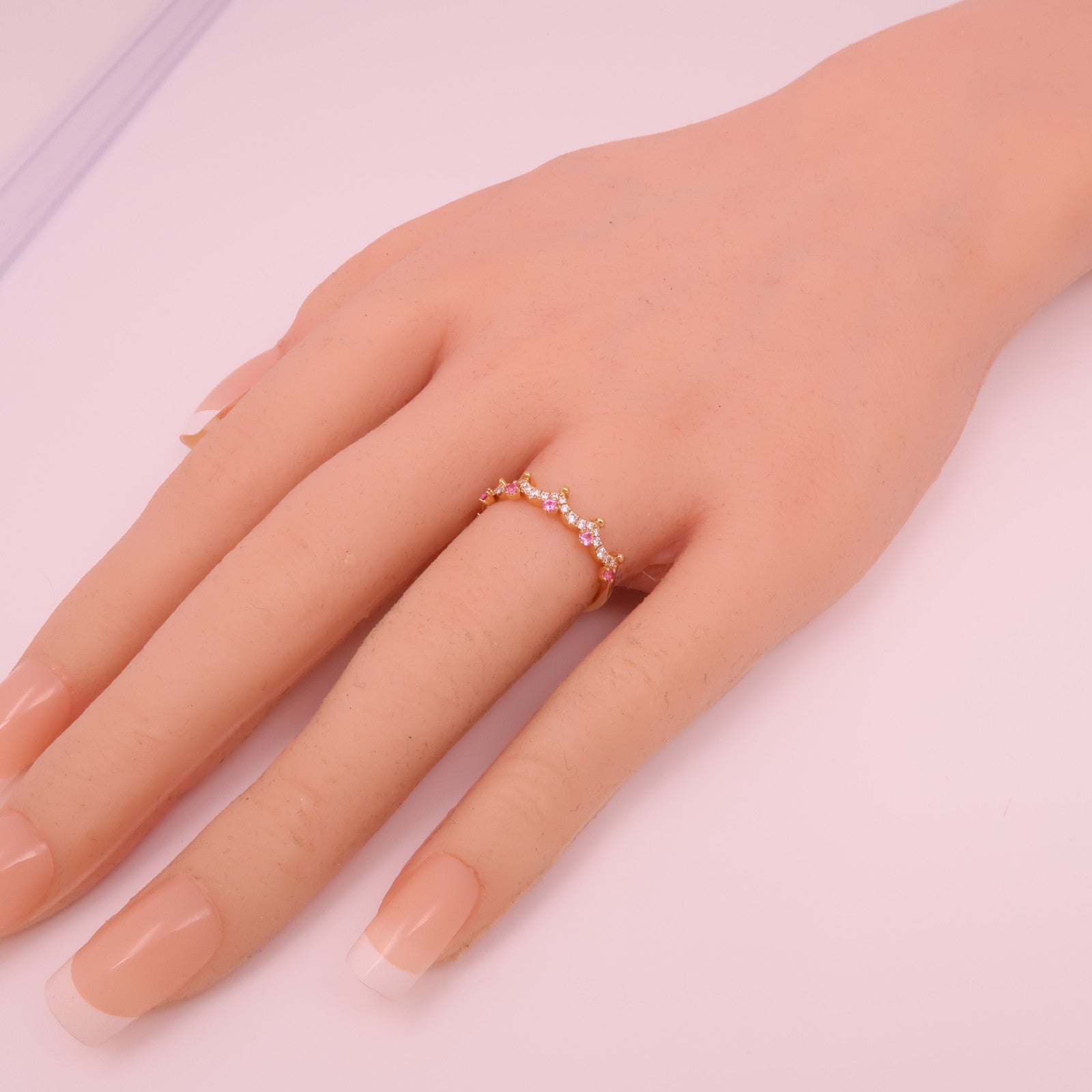 JEWELRY 18K玫瑰金Diamond Ring鑽石戒指US#5.5