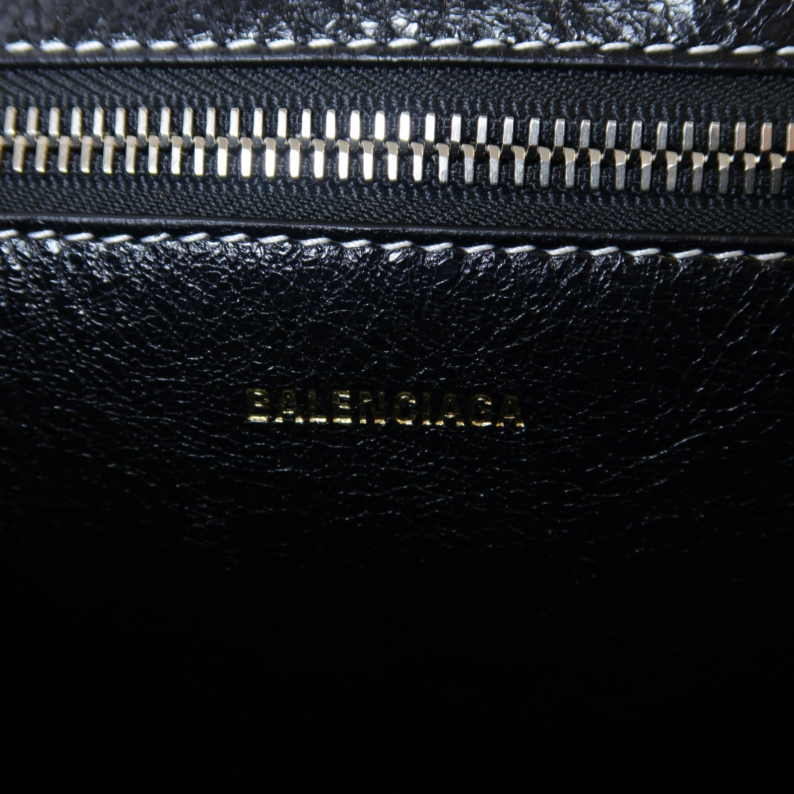 BALENCIAGA **【激減優惠】牛皮皮革Small Barbes銀扣手挽肩背兩用袋粉紅色/黑白色