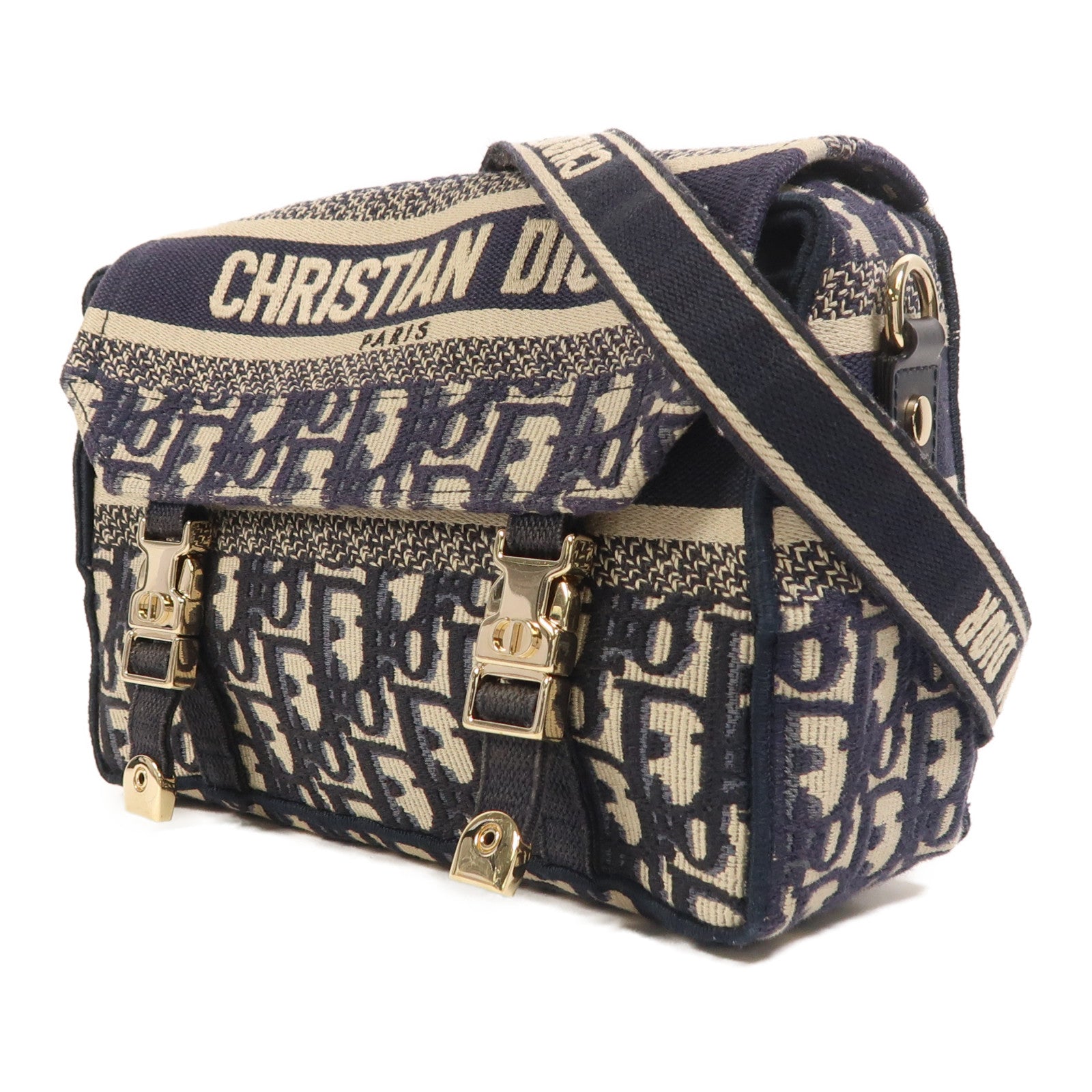 Dior 帆布Small Diorcamp金扣肩背袋