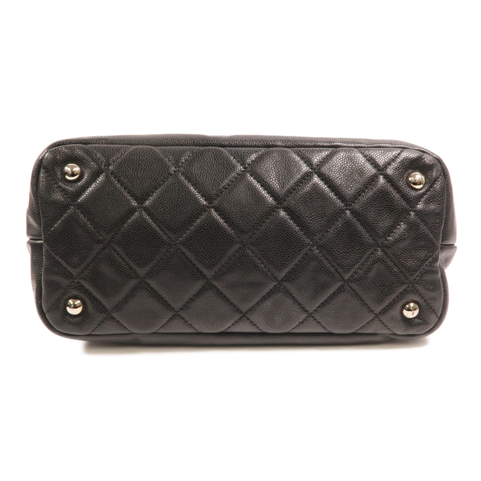 CHANEL 牛皮皮革Chain Shoulder Bag銀扣鏈帶肩背袋