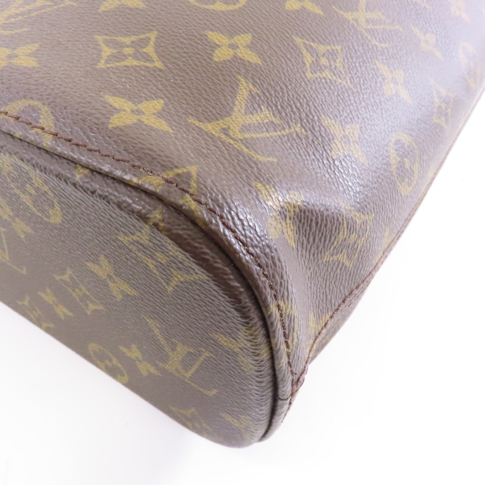 LOUIS VUITTON Monogram Vavin GM金扣手挽袋啡色