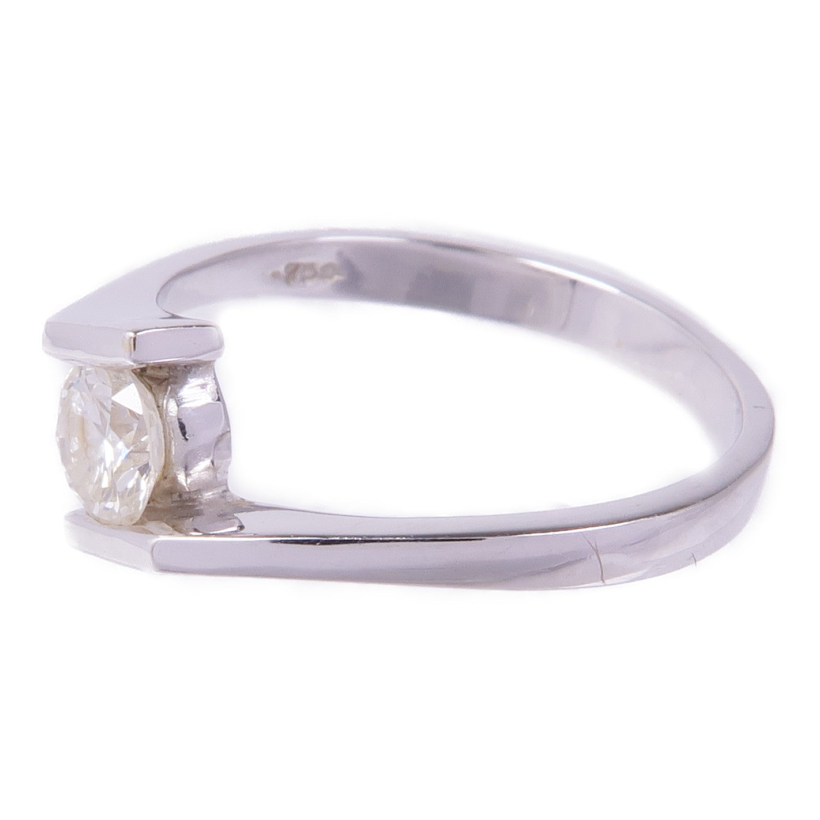 JEWELRY 【激減優惠】18K白金Diamond Ring鑽石戒指US#5.75