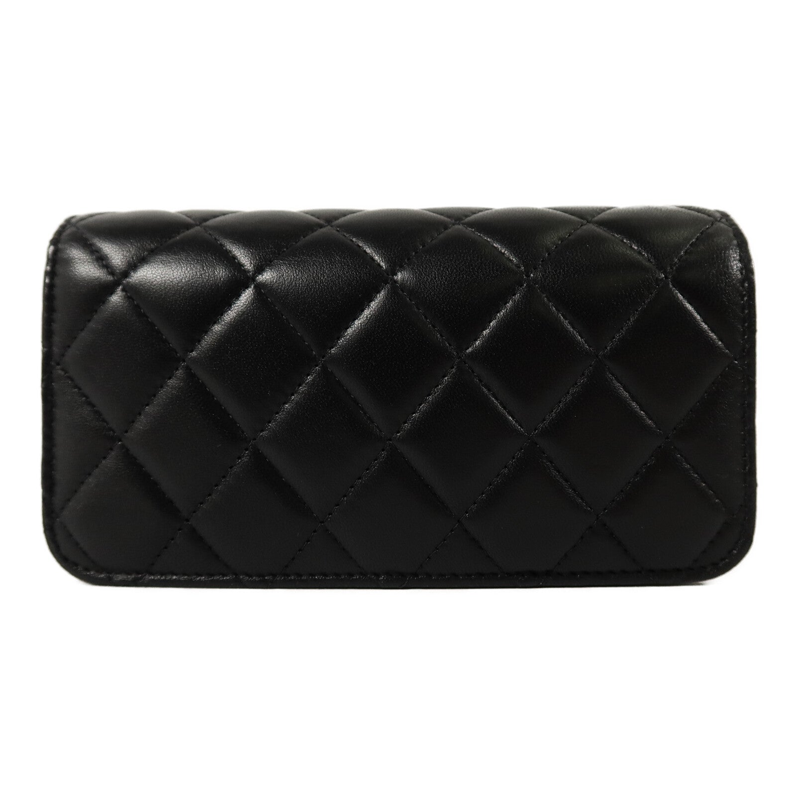 CHANEL 羊皮皮革Phone Bag鏈帶肩背袋