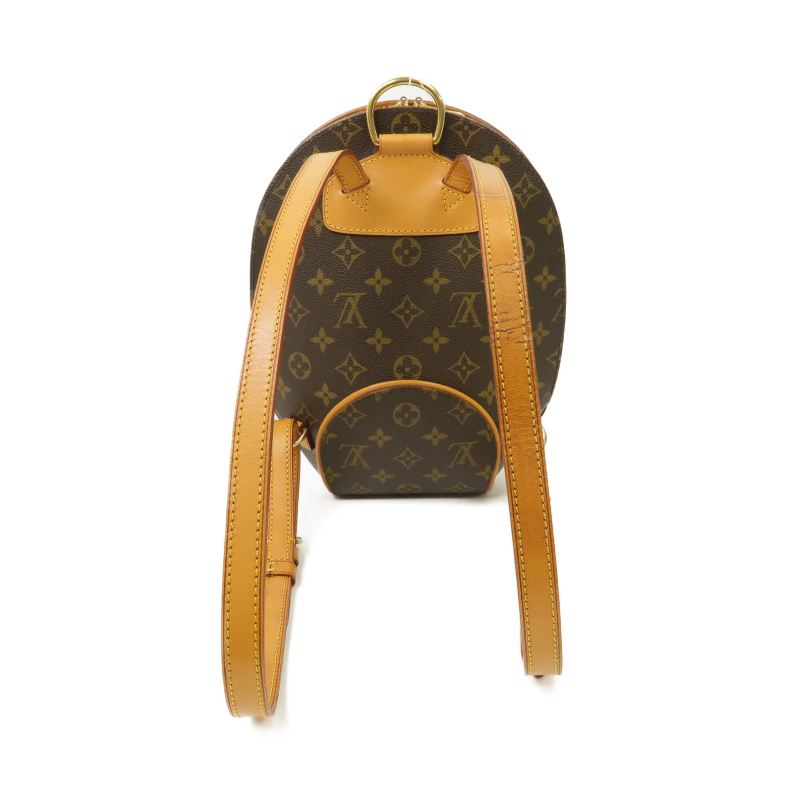 LOUIS VUITTON Monogram Ellipse Sac A Dos Backpack金扣背包棕色
