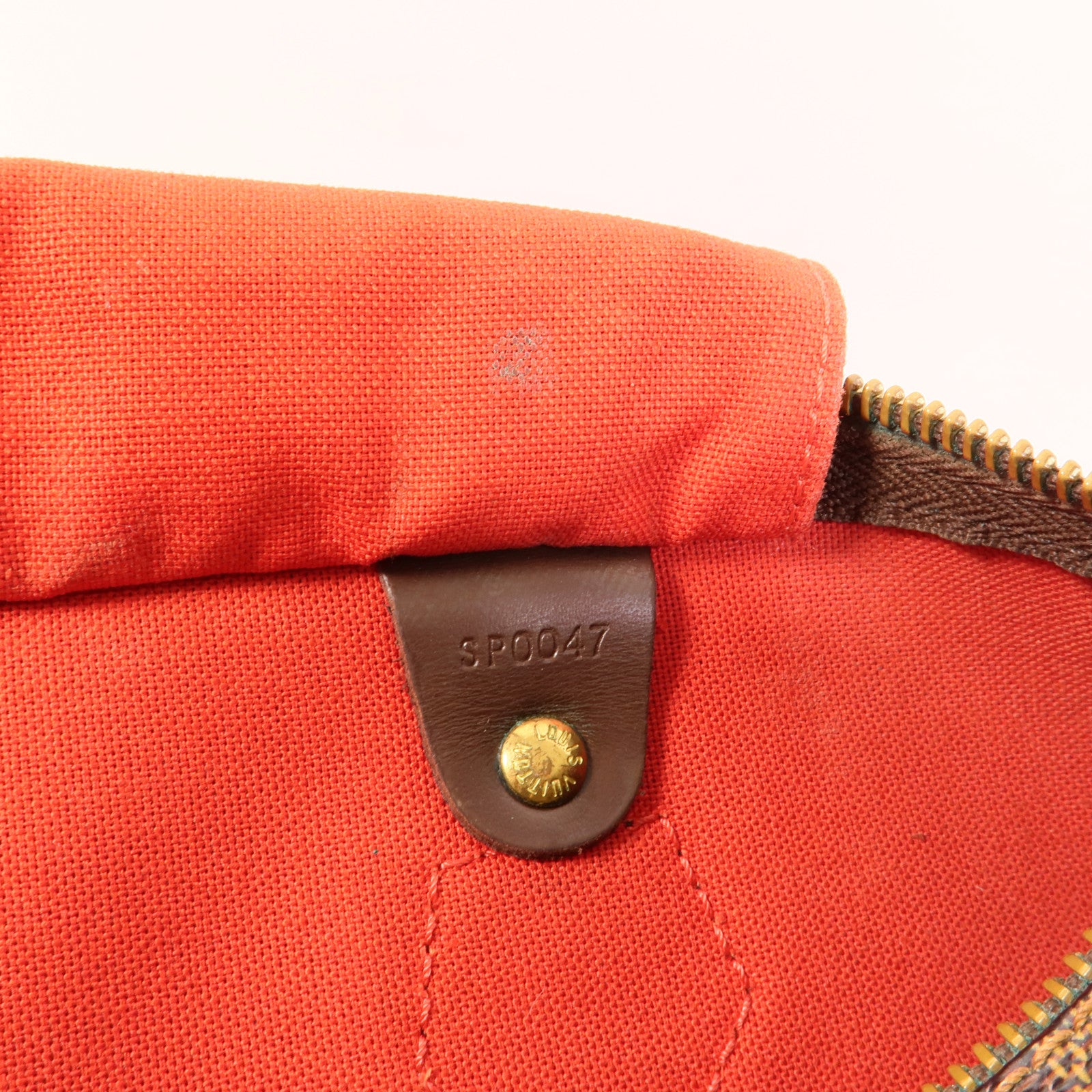LOUIS VUITTON Damier Speedy 30金扣手挽袋