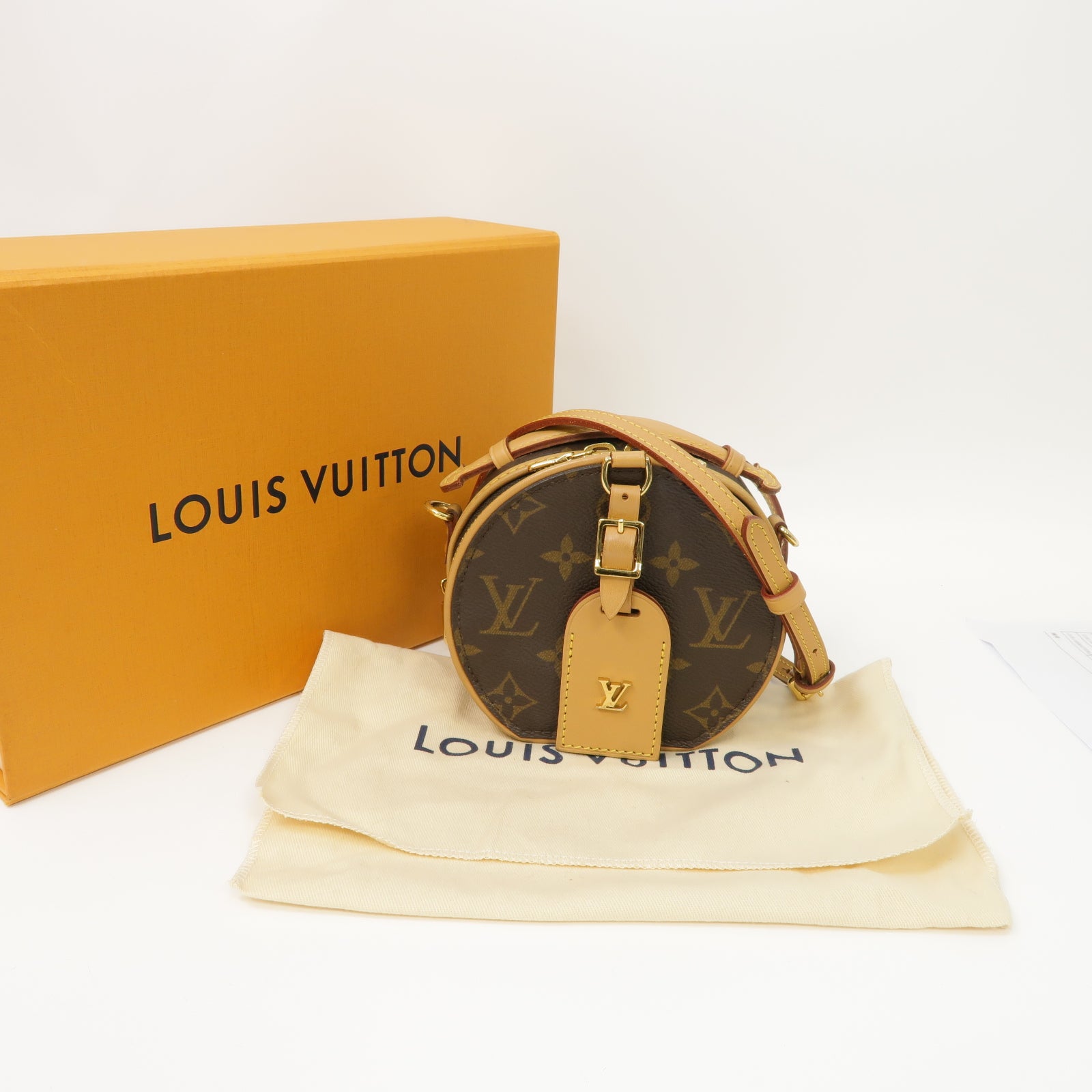 LOUIS VUITTON Monogram Mini Bolite Chapeau金扣手挽肩背兩用袋啡色