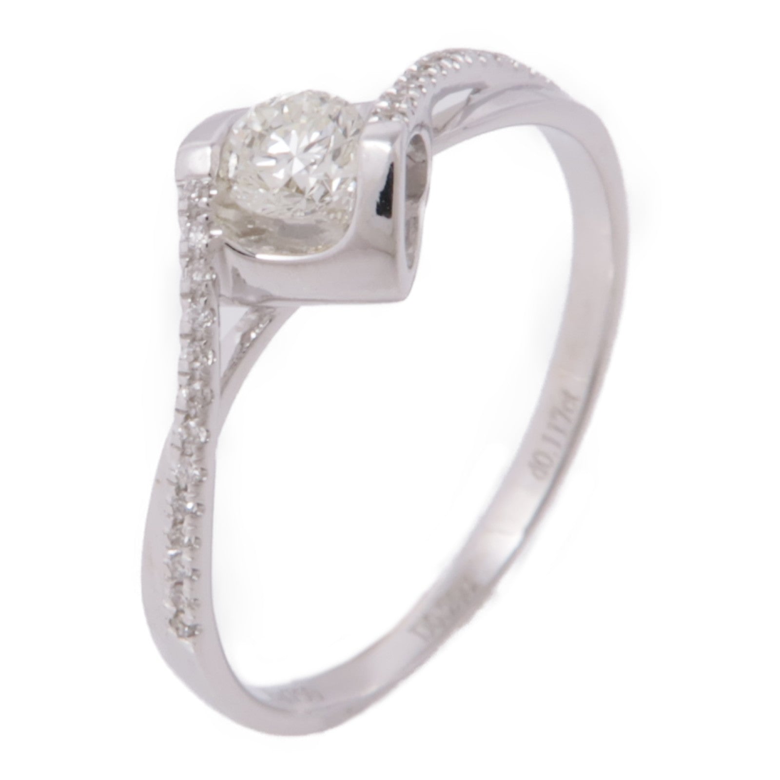 JEWELRY 18K白金Diamond Ring鑽石戒指US#6