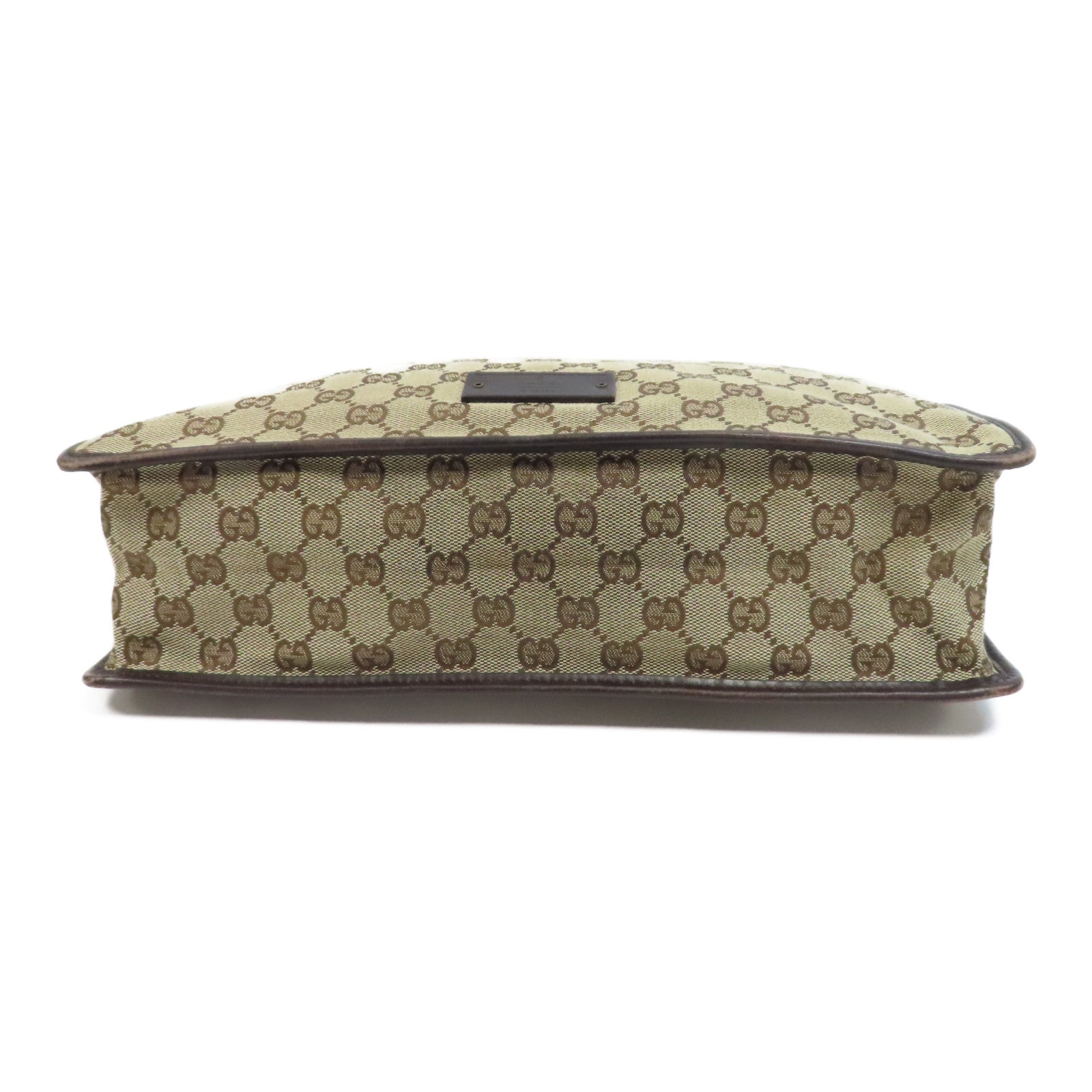 GUCCI 帆布Shoulder Bag金扣肩背袋啡色