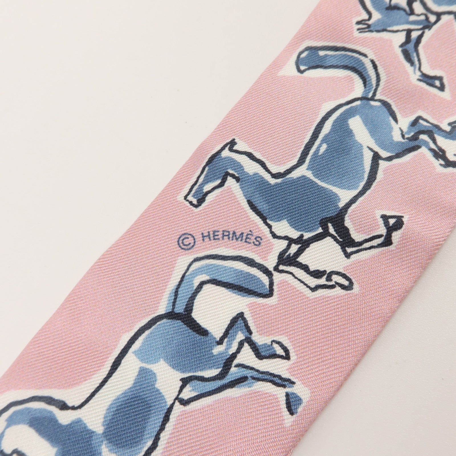 HERMES 絲質Twilly絲巾