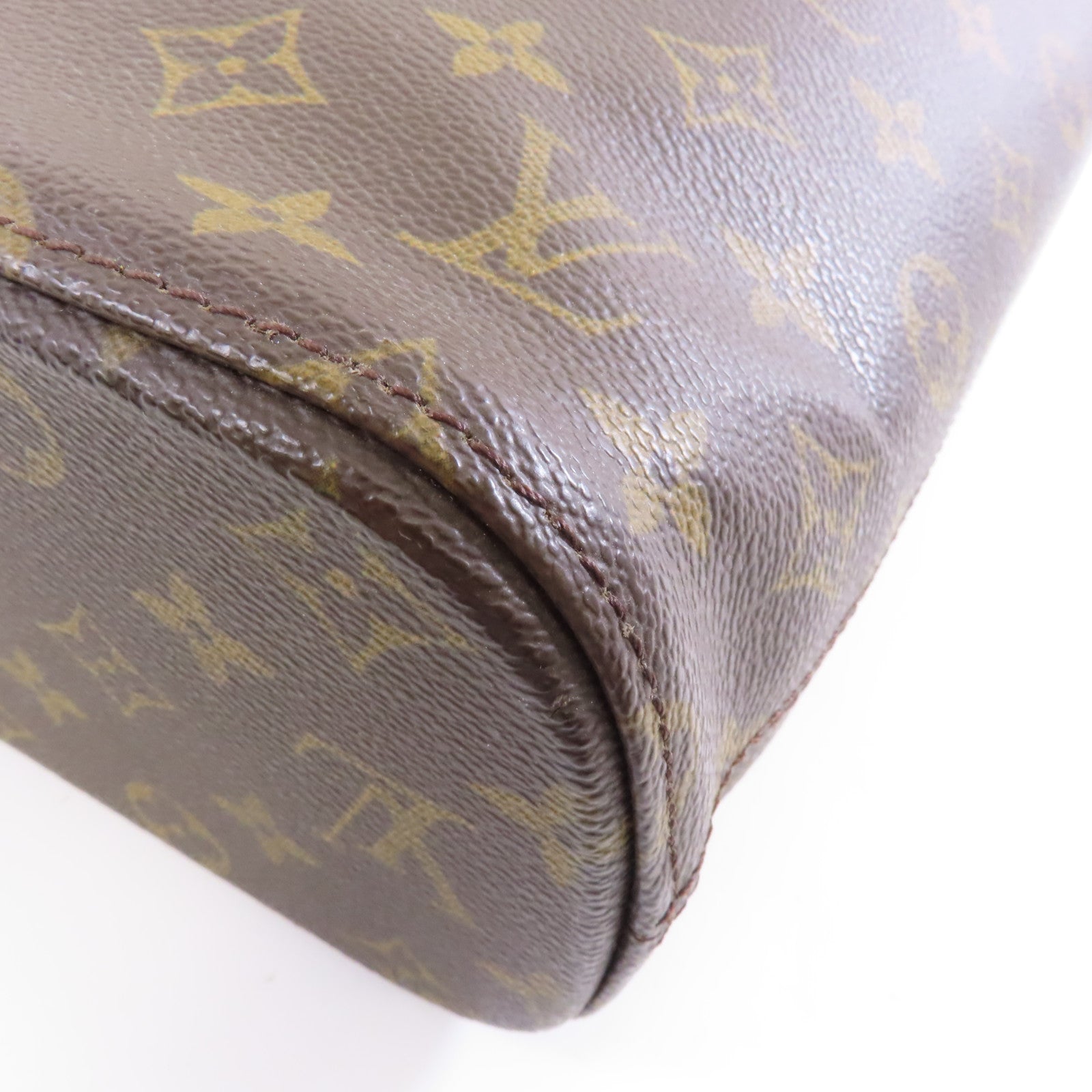 LOUIS VUITTON Monogram Vavin GM金扣手挽袋啡色