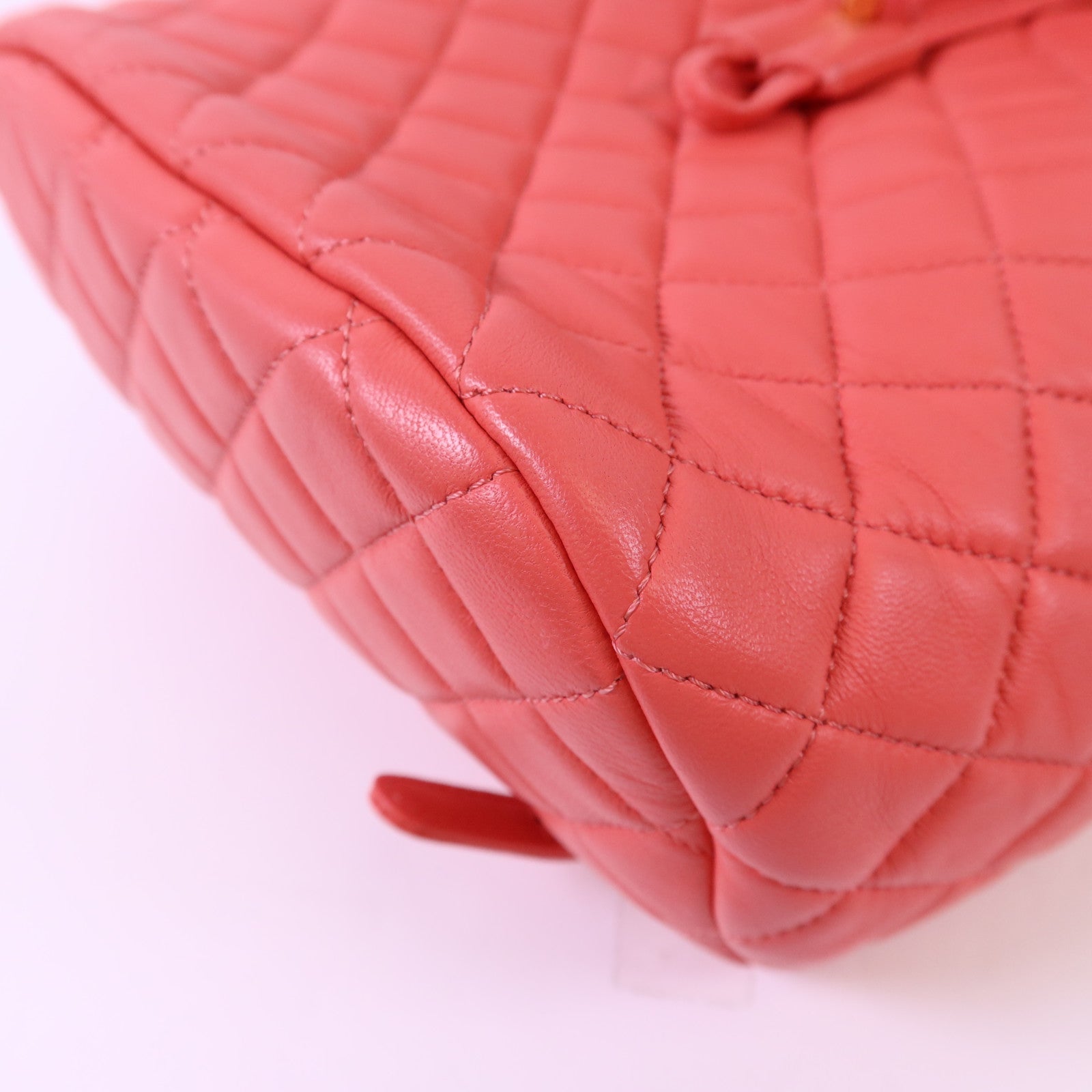 CHANEL 【激減優惠】羊皮皮革Backpack金扣背包