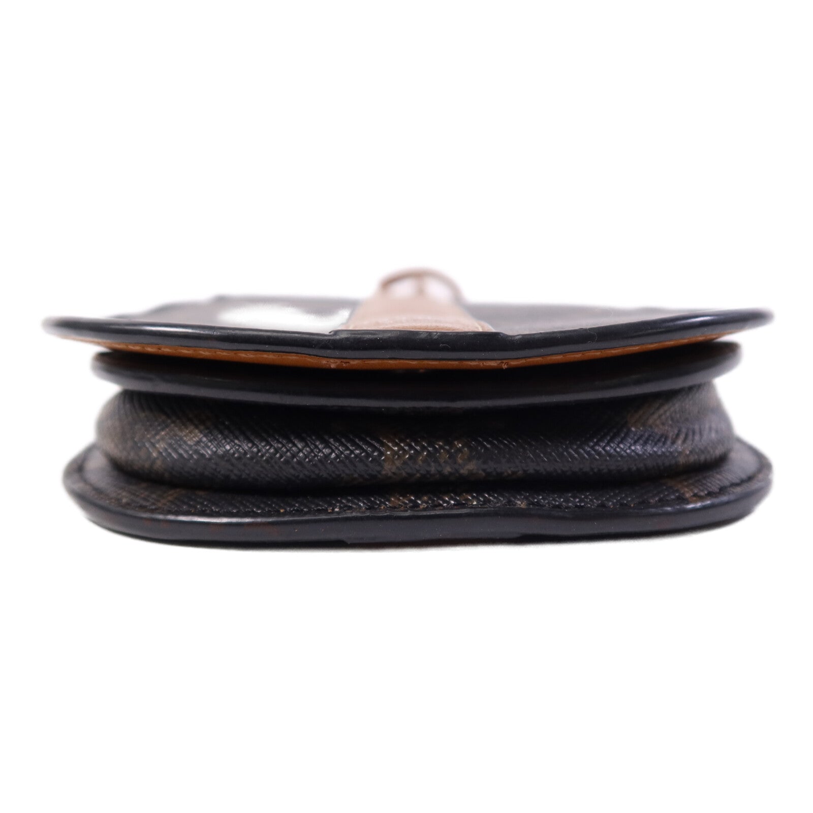 CELINE 塗層帆布Triomphe Phone Bag銀扣肩背手機袋