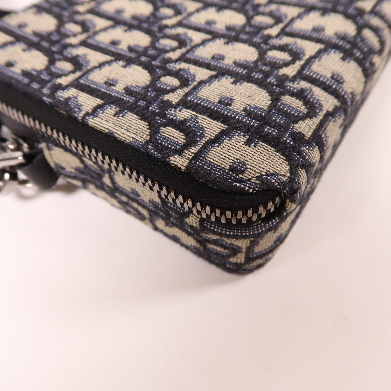 Dior 帆布Oblique Camera Bag銀扣肩背袋