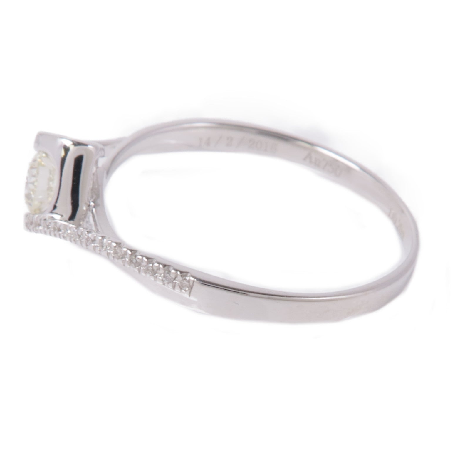 JEWELRY 18K白金Diamond Ring鑽石戒指US#6